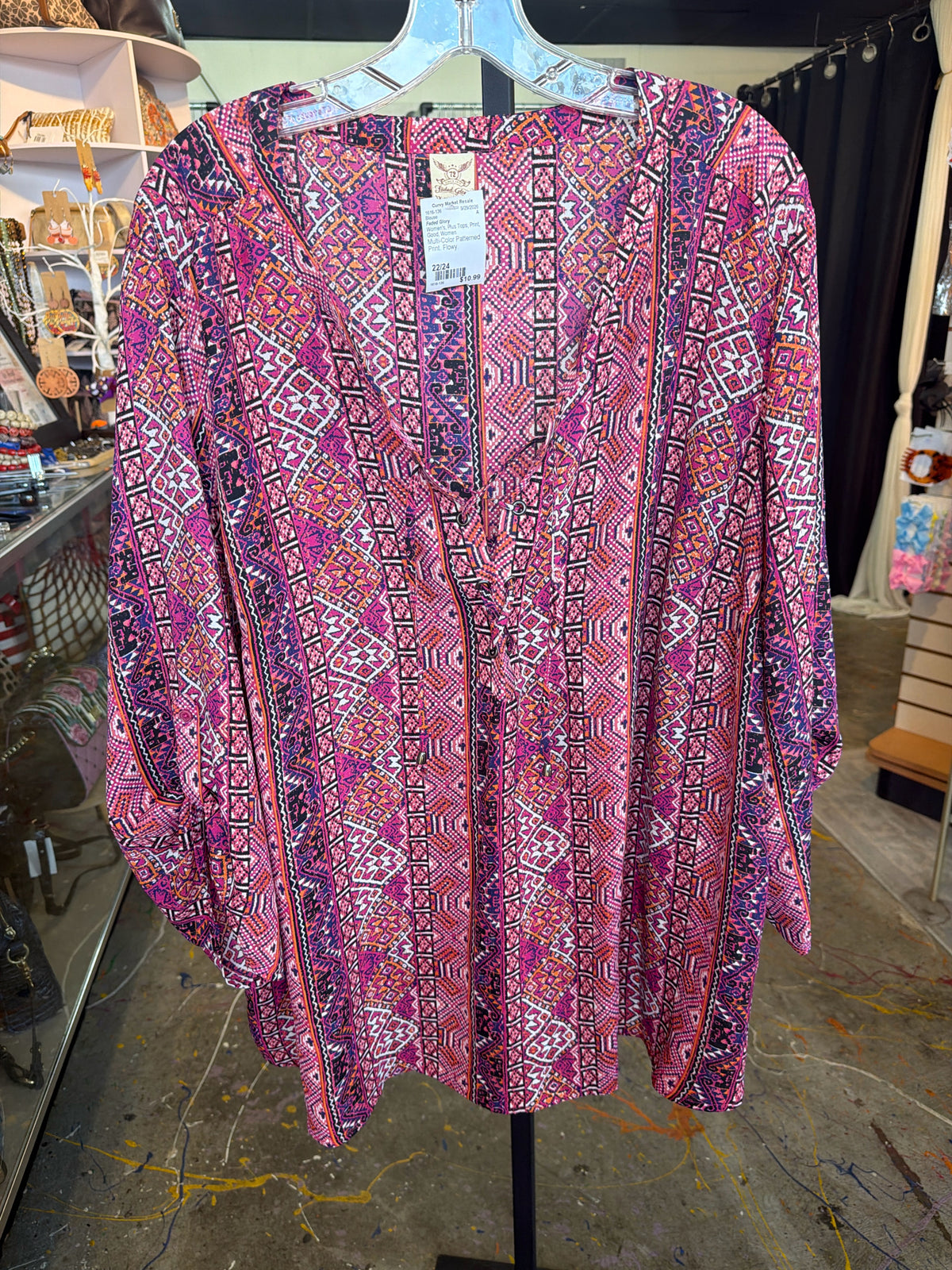 Faded Glory Plus Tops Size 22/24 Blouse