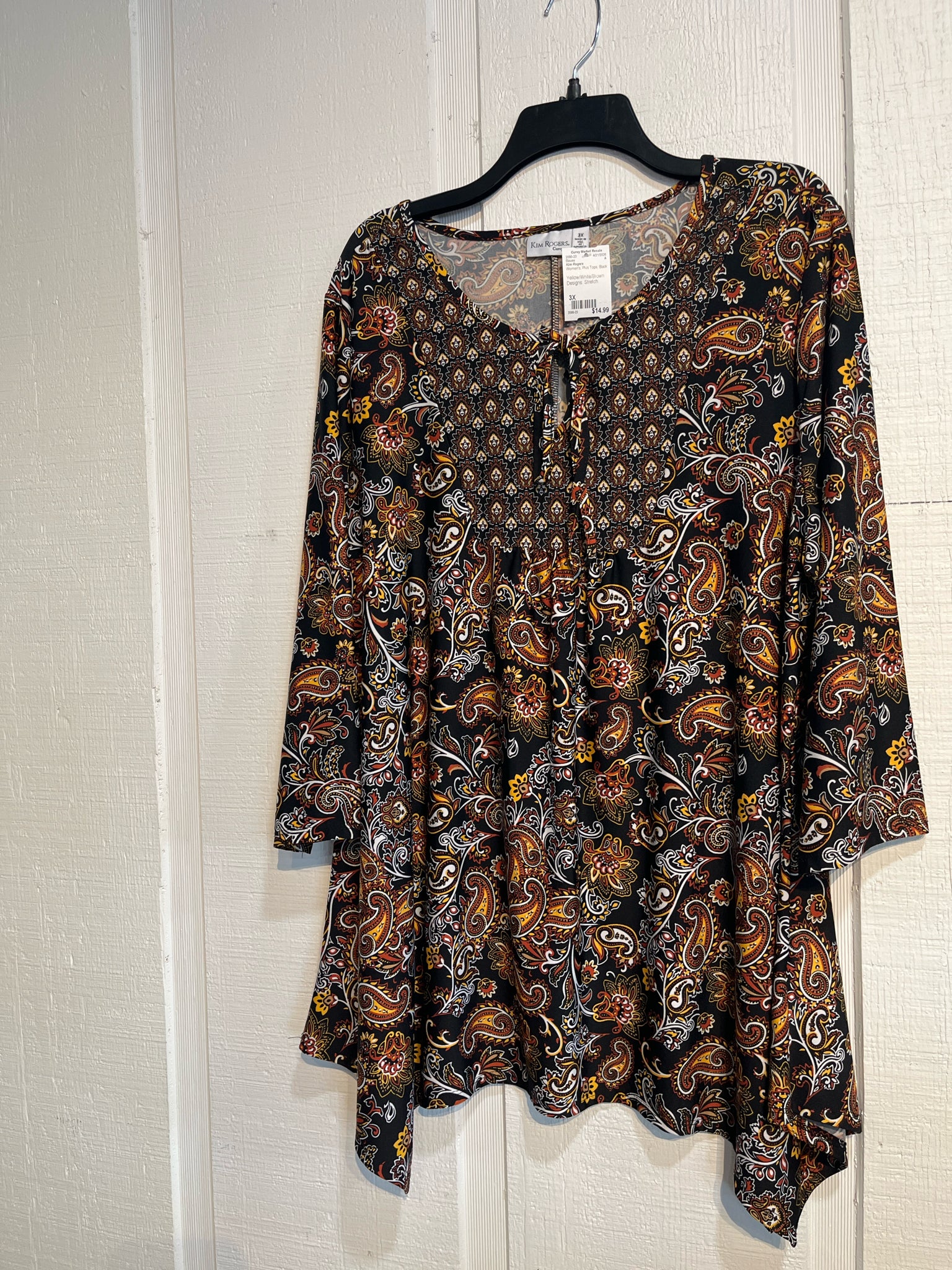 Kim Rogers Plus Tops Size 3X Blouse