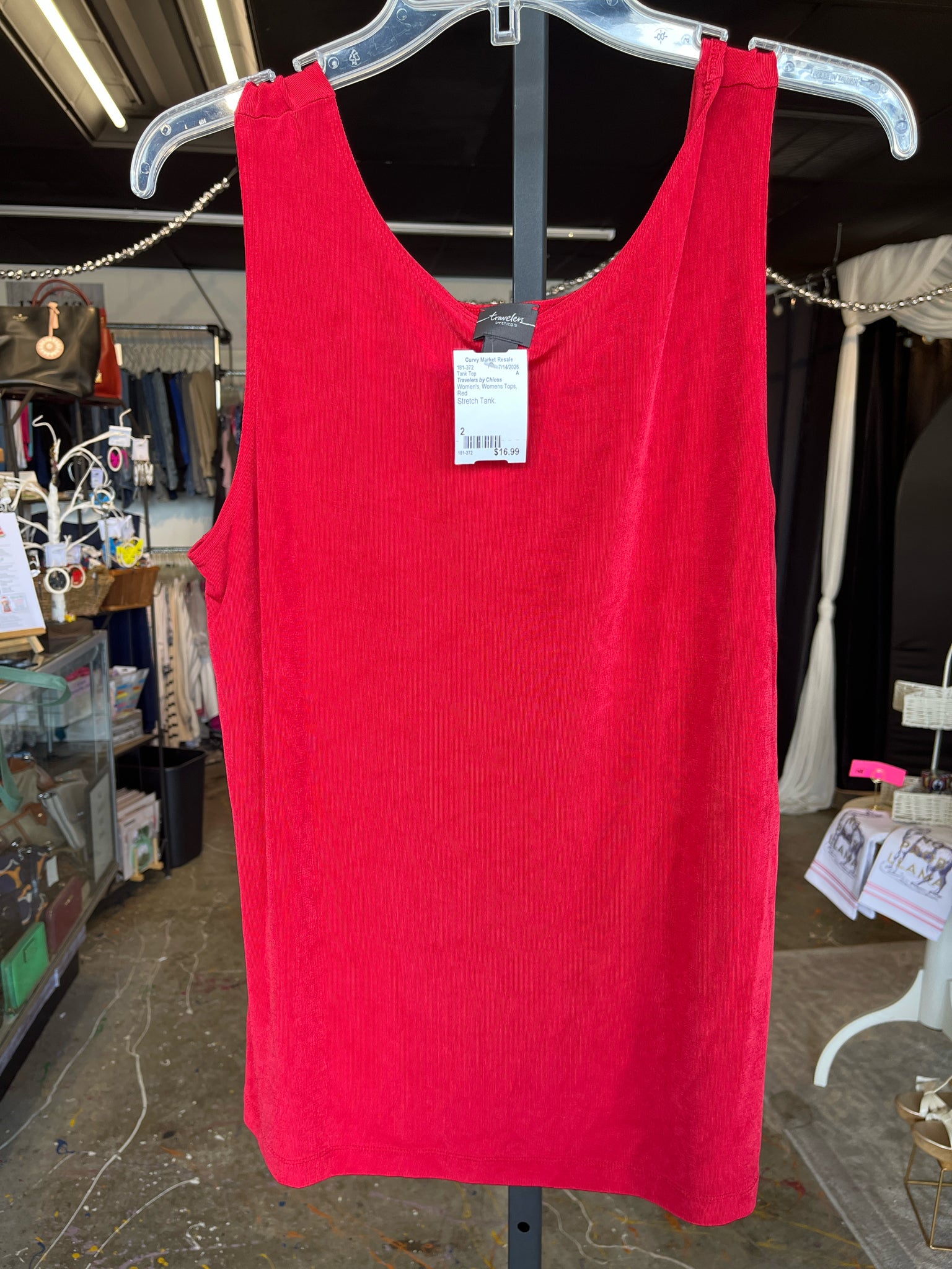Travelers by Chicos Womens Tops Size 2 Tank Top