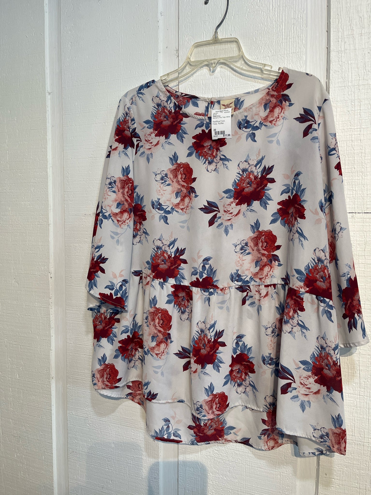 Faded Glory Plus Tops Size 20 Blouse