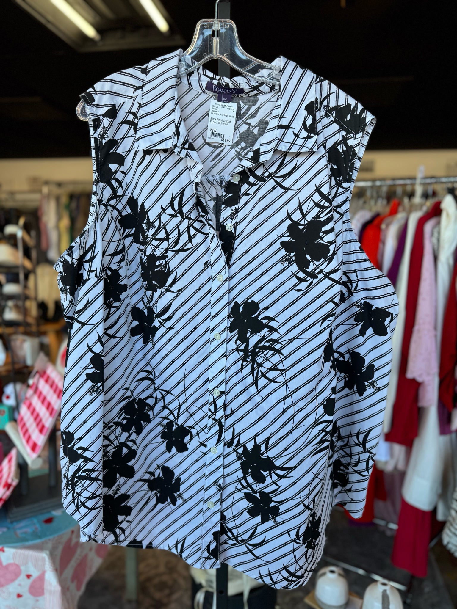 Roman's Plus Tops Size 28W Blouse