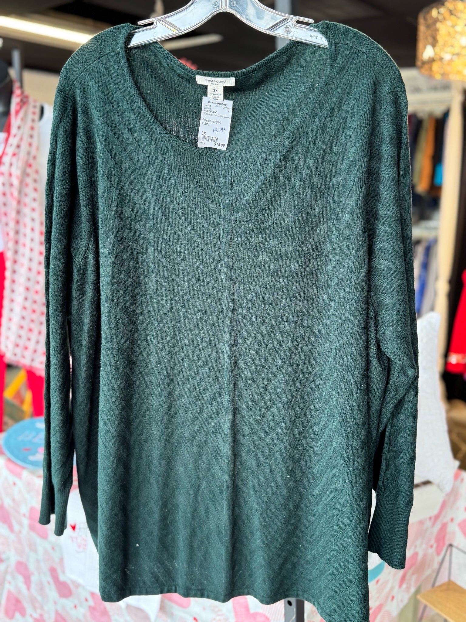 WEST BOUND Plus Tops Size 3X Sweater