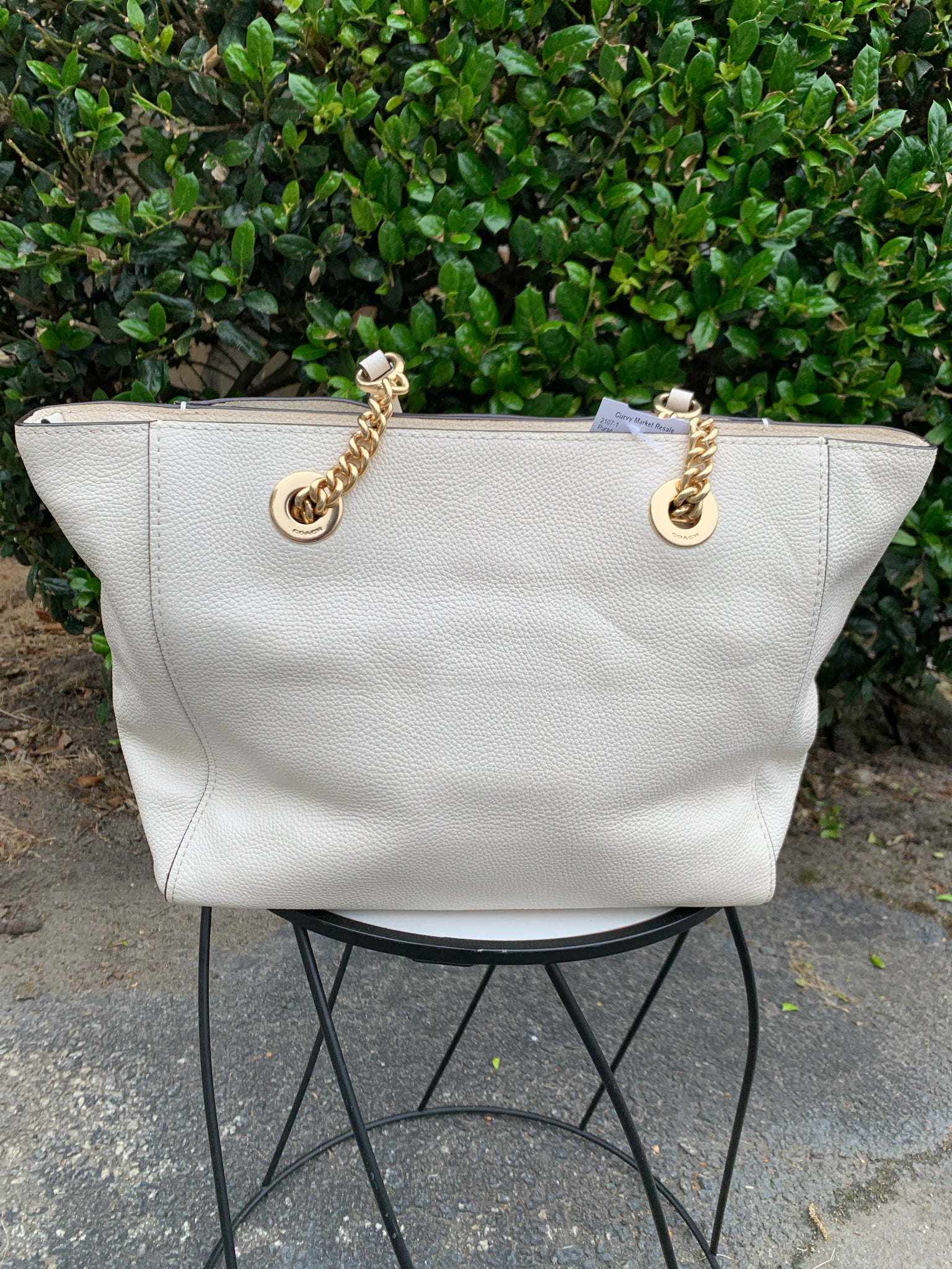 Coach White Purse