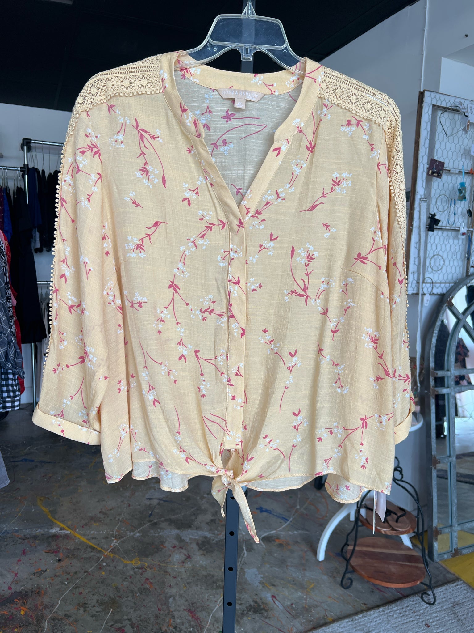 Hope & Harlow Plus Tops Size 2X Blouse