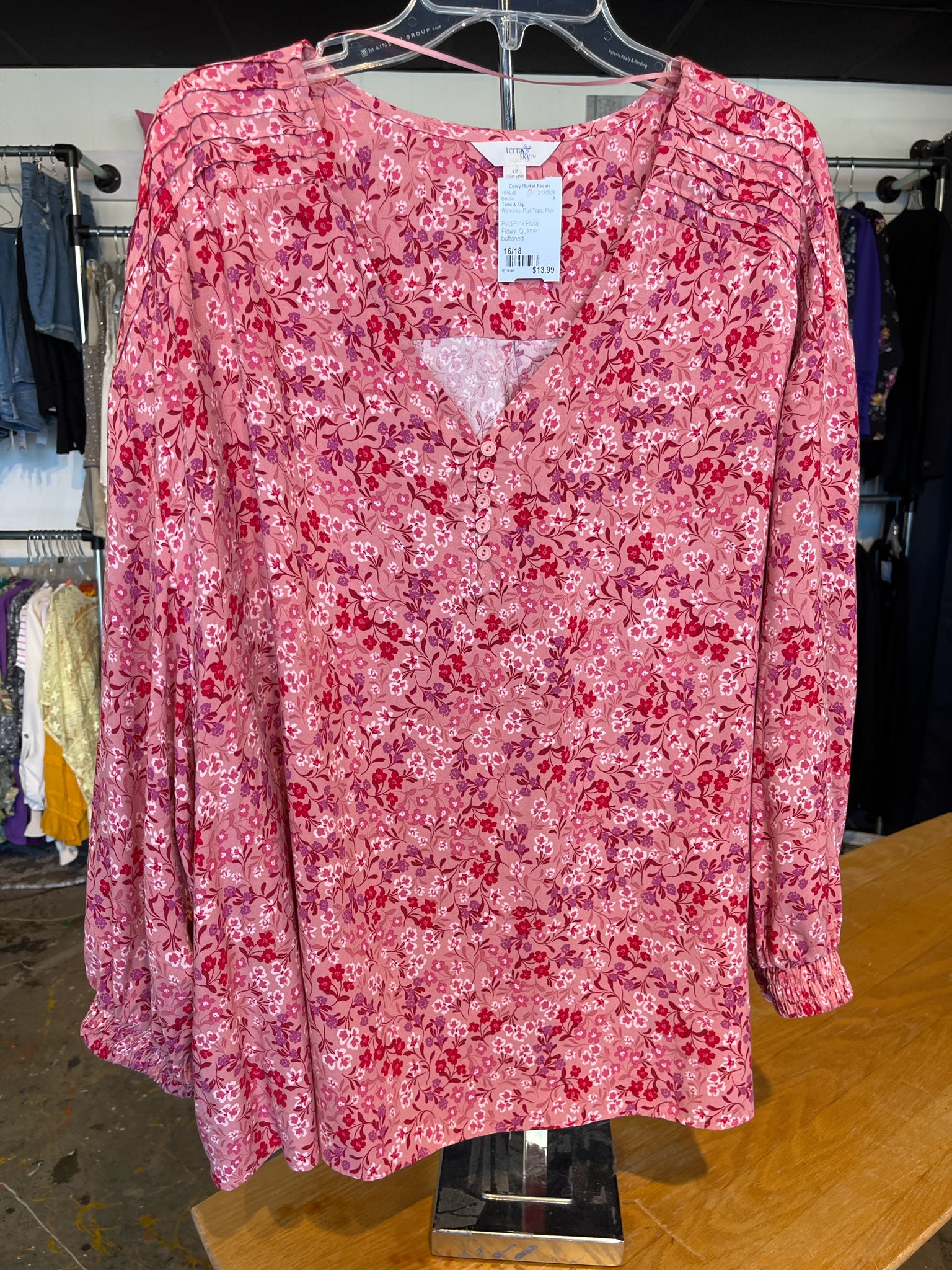 Terra & Sky Plus Tops Size 16/18 Blouse