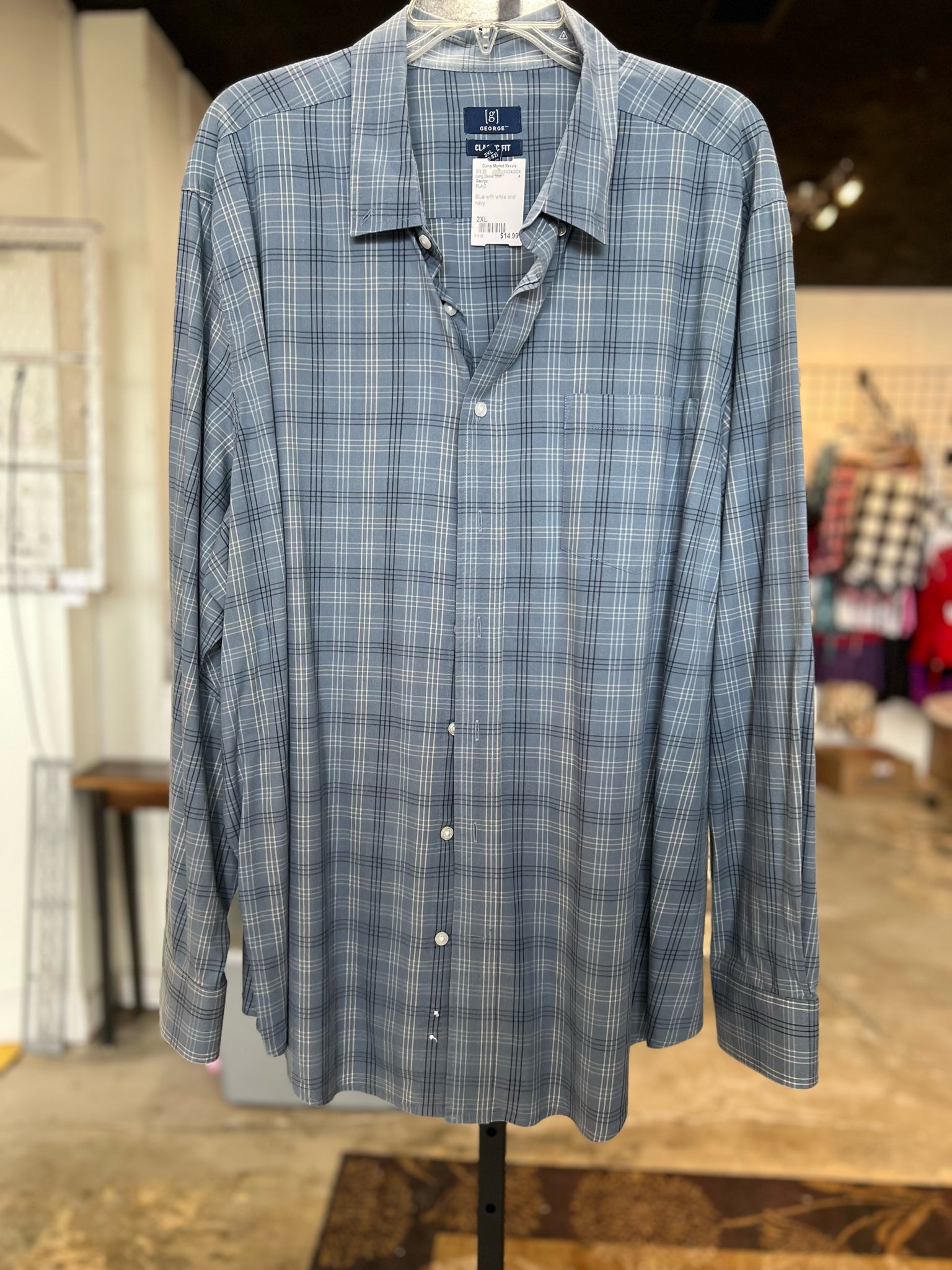 George Size 2XL Mens Clothing Shirt George Size 2XL Mens Clothing Shirt