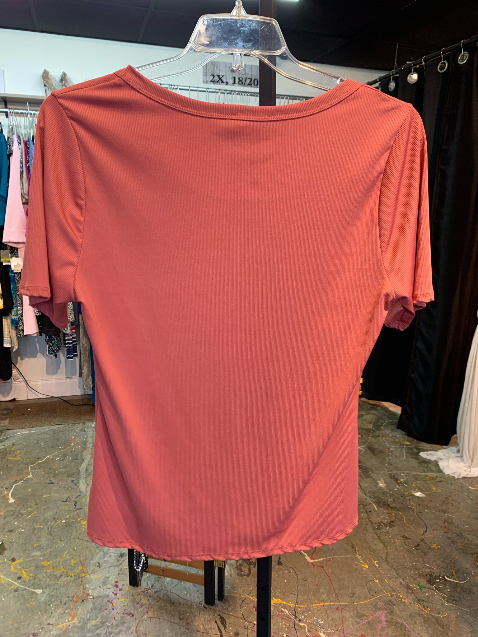 Freckled Poppy Plus Tops Size 1X Shirt