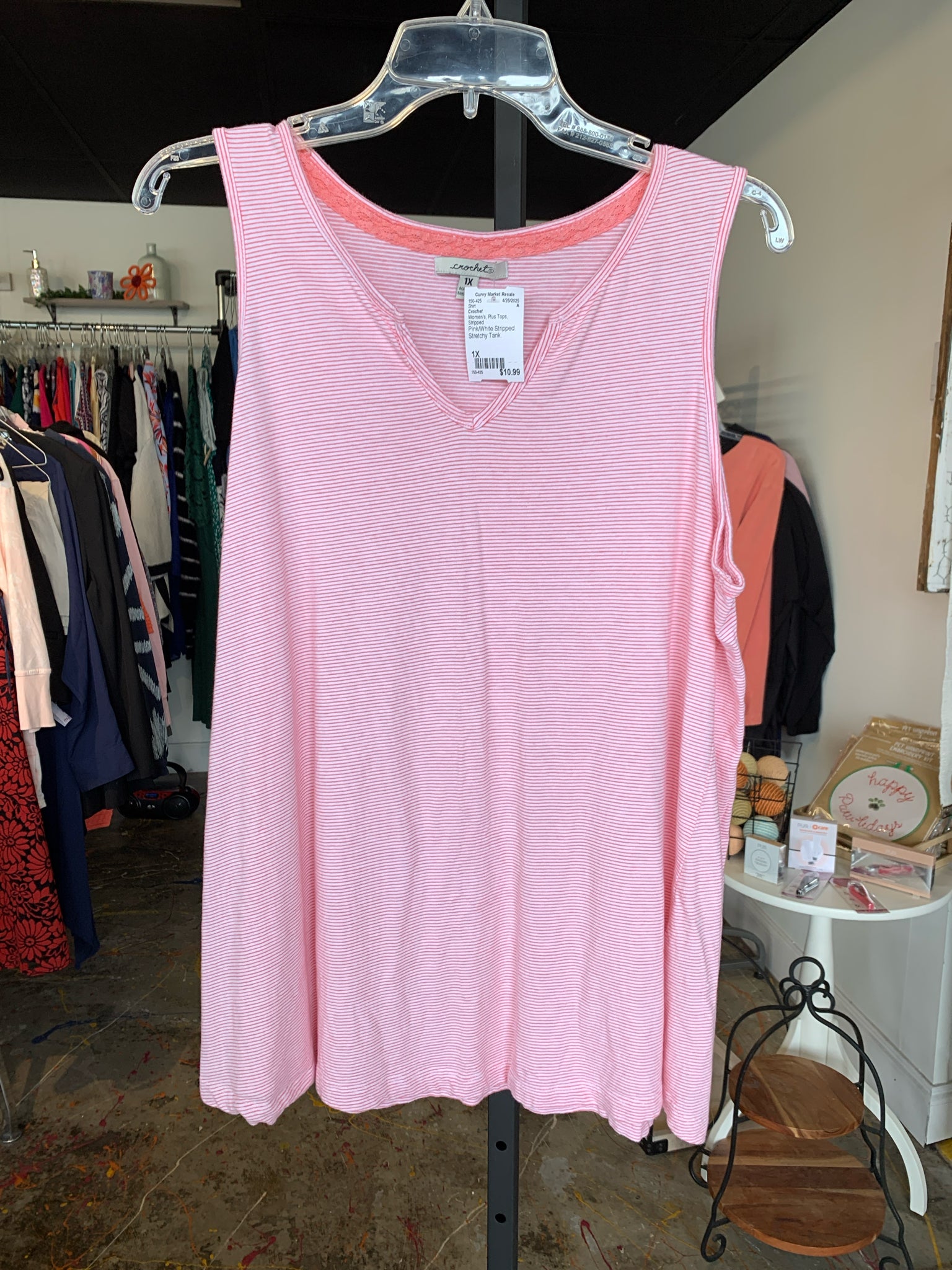 Crochet Plus Tops Size 1X Shirt