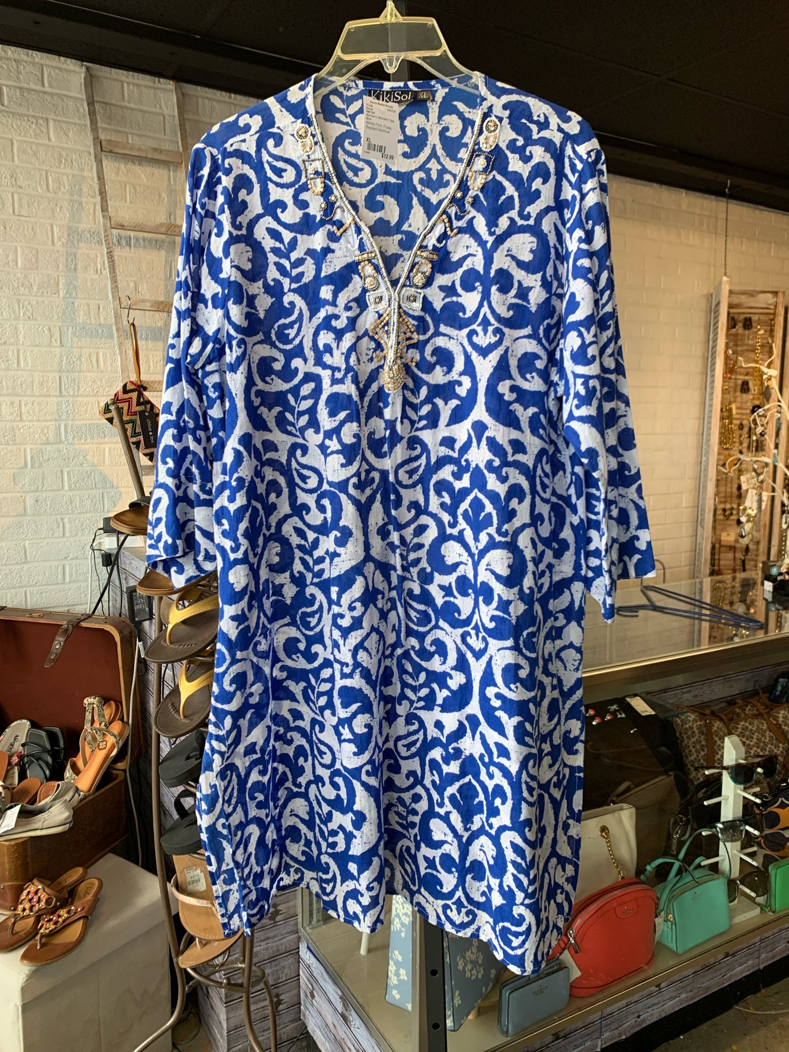 Kiki Sol Womens Tops Size XL Blouse