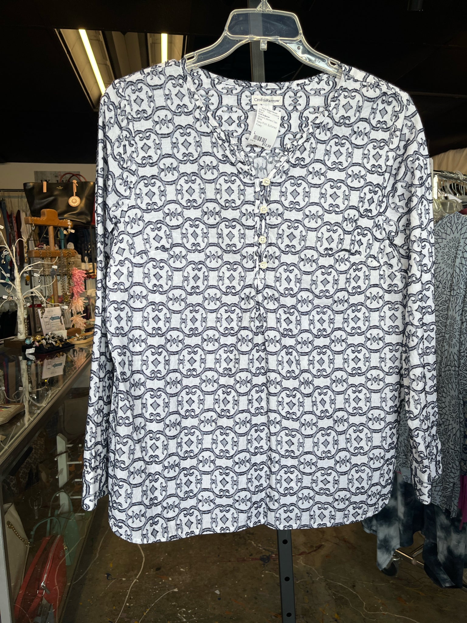 Croft & Barrow Womens Tops Size L Blouse
