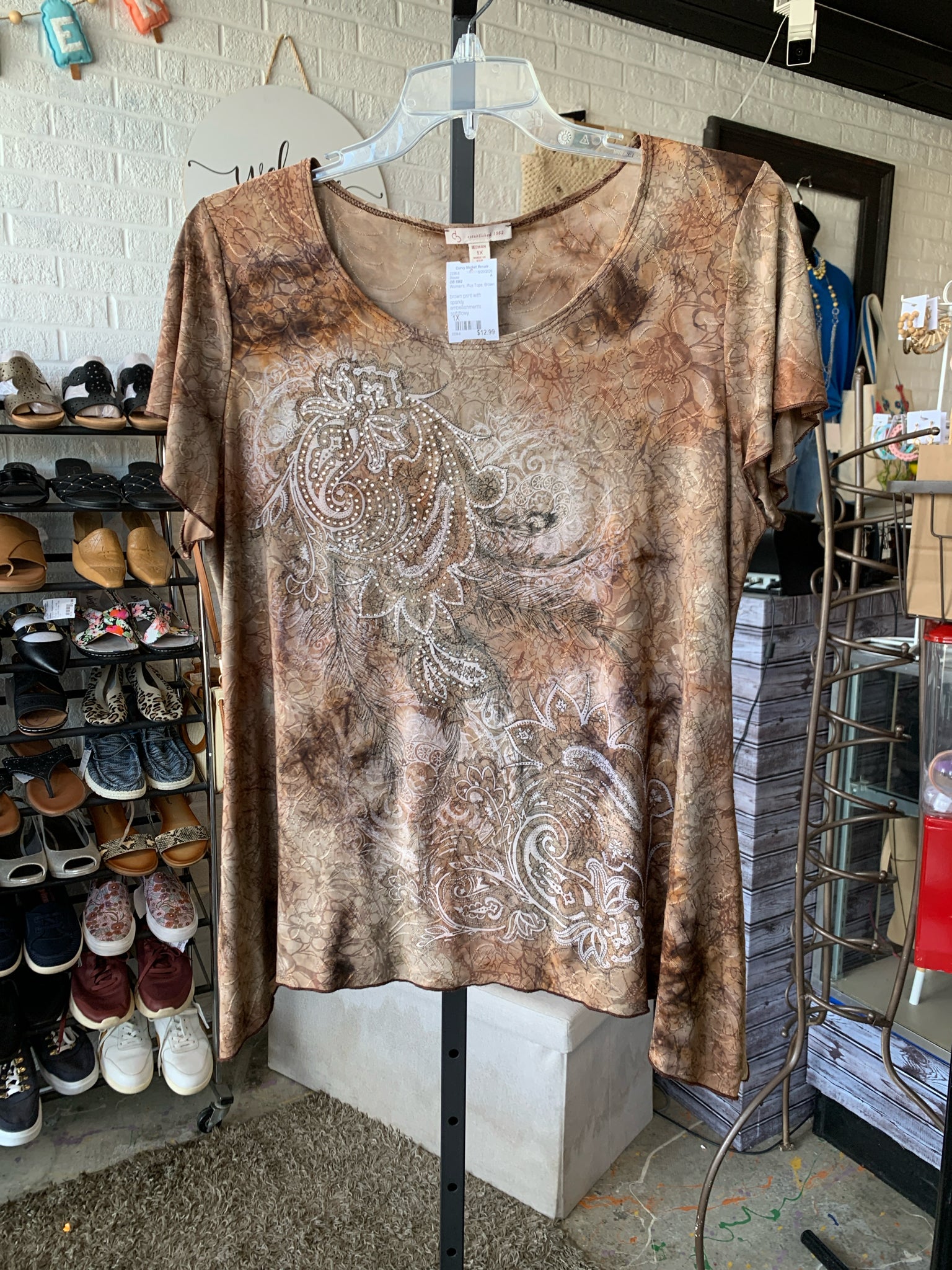 DB 1962 Plus Tops Size 1X Blouse