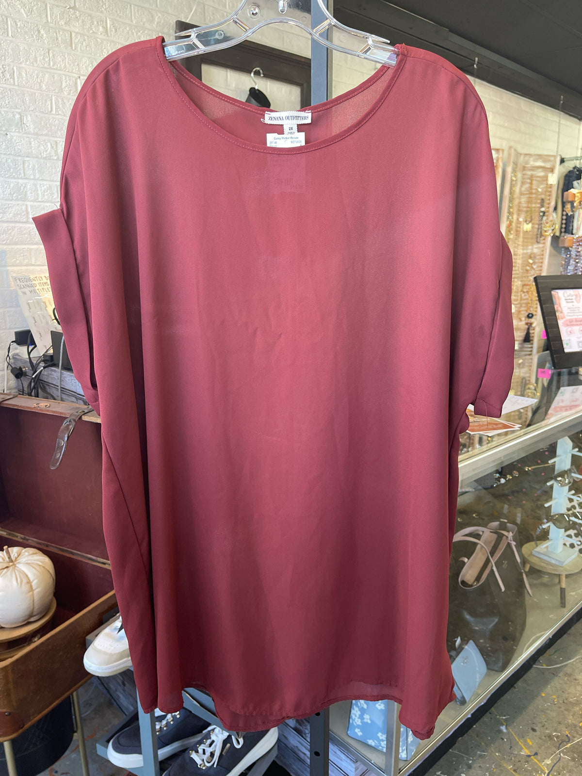Zenana Outfiters Plus Tops Size 2X Blouse