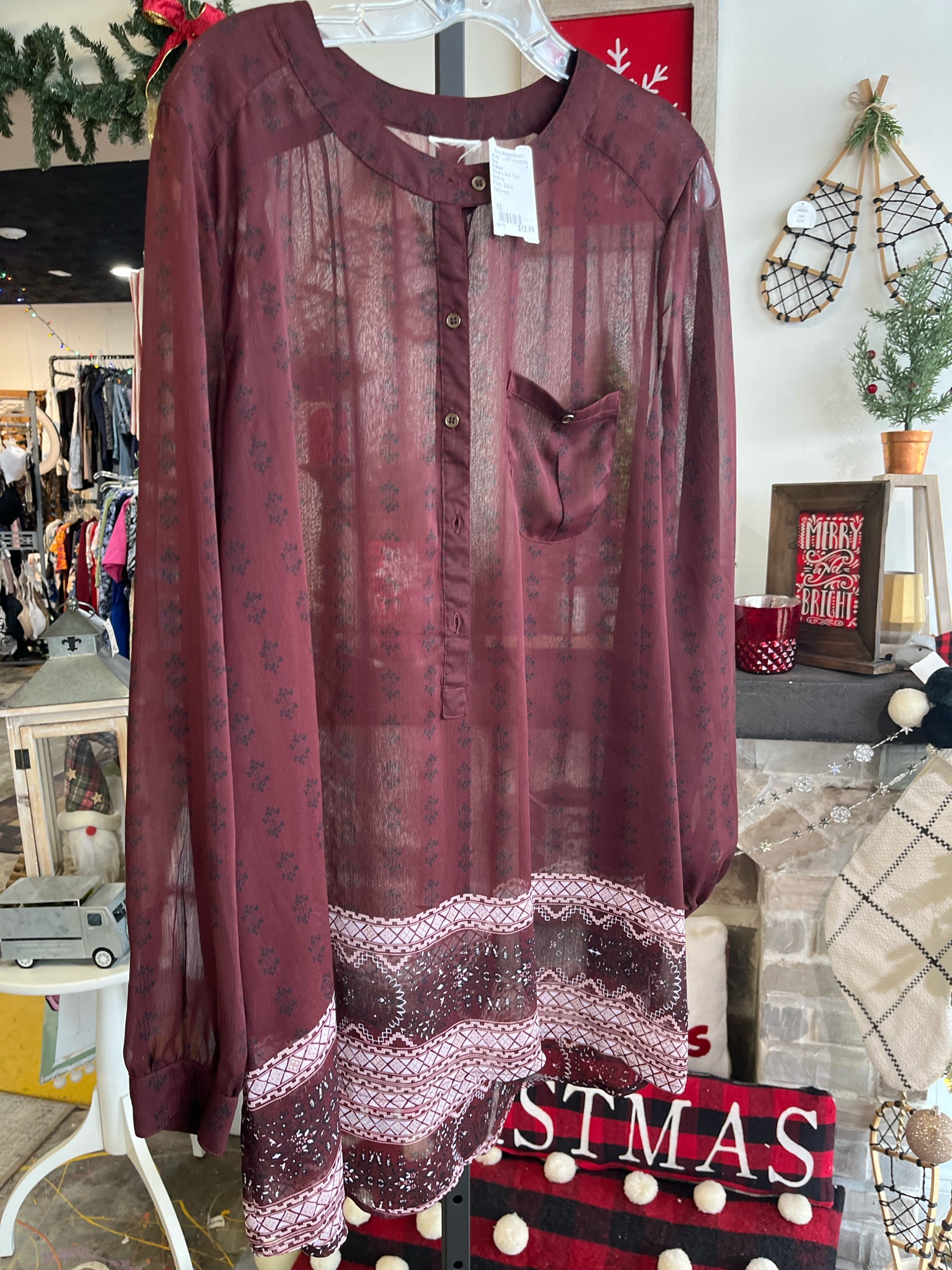 No Brand Plus Tops Size 1X Blouse