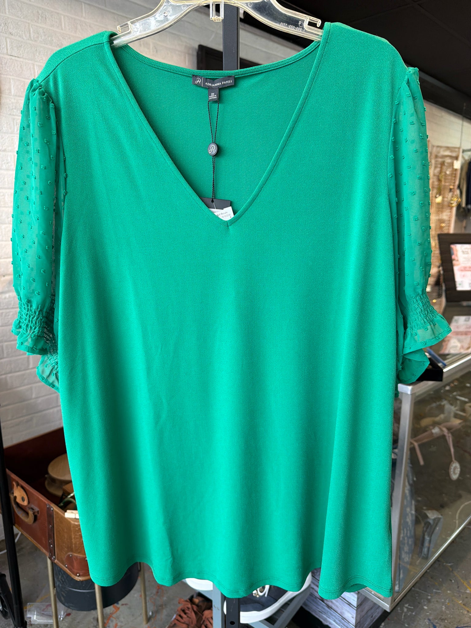 Adrianna Papell Plus Tops Size 2X Blouse