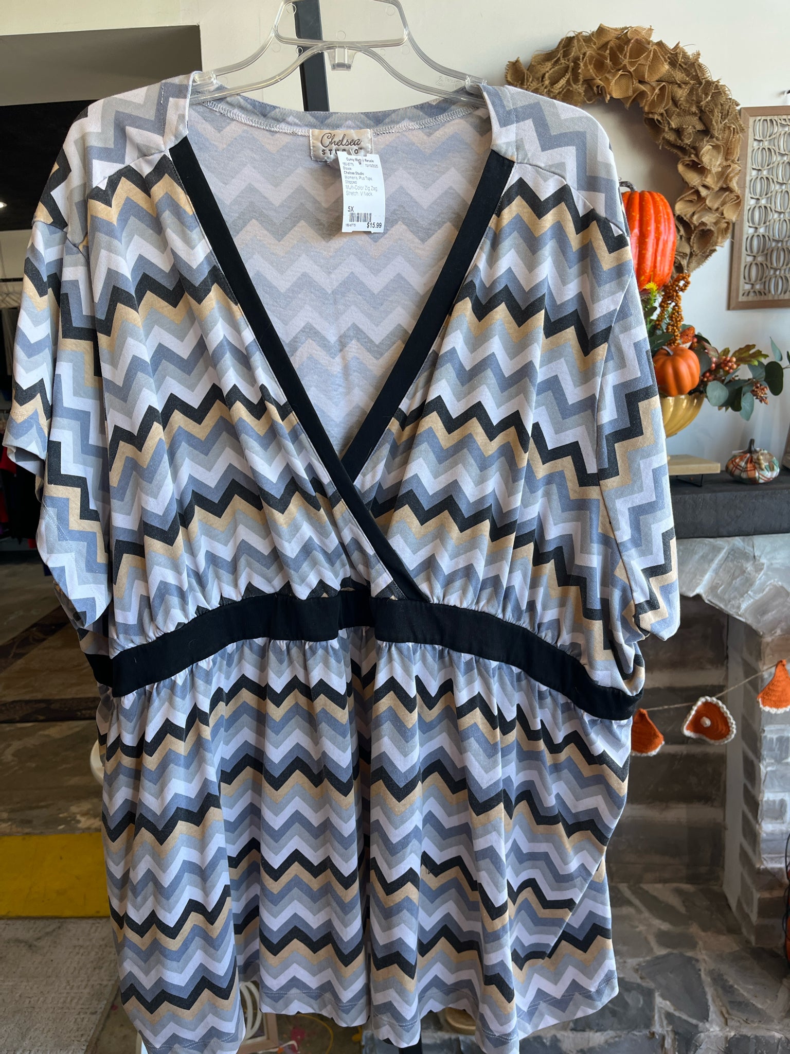 Chelsea Studio Plus Tops Size 5X Blouse
