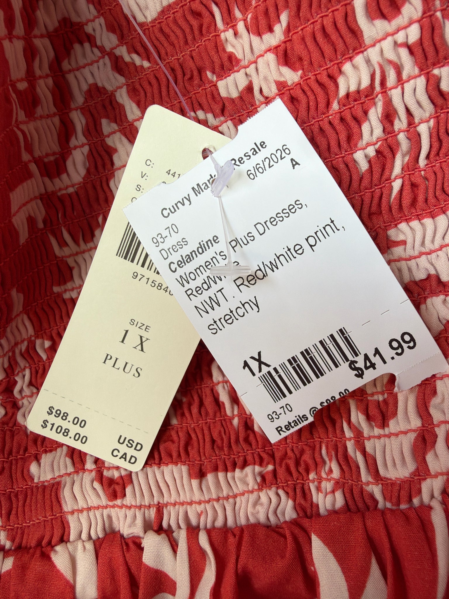 Celandine Plus Dresses Size 1X Dress