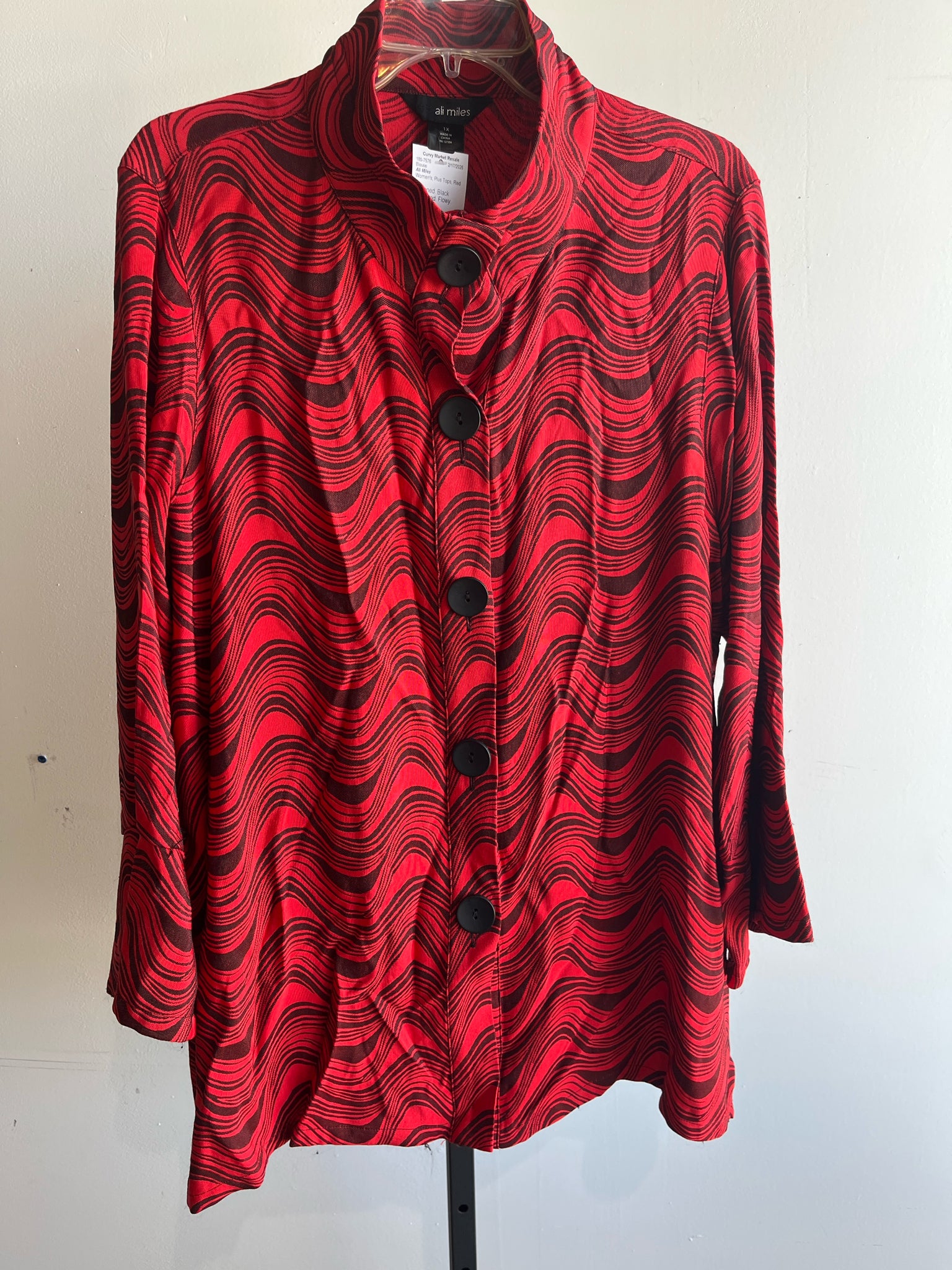 Ali Miles Plus Tops Size 1X Blouse