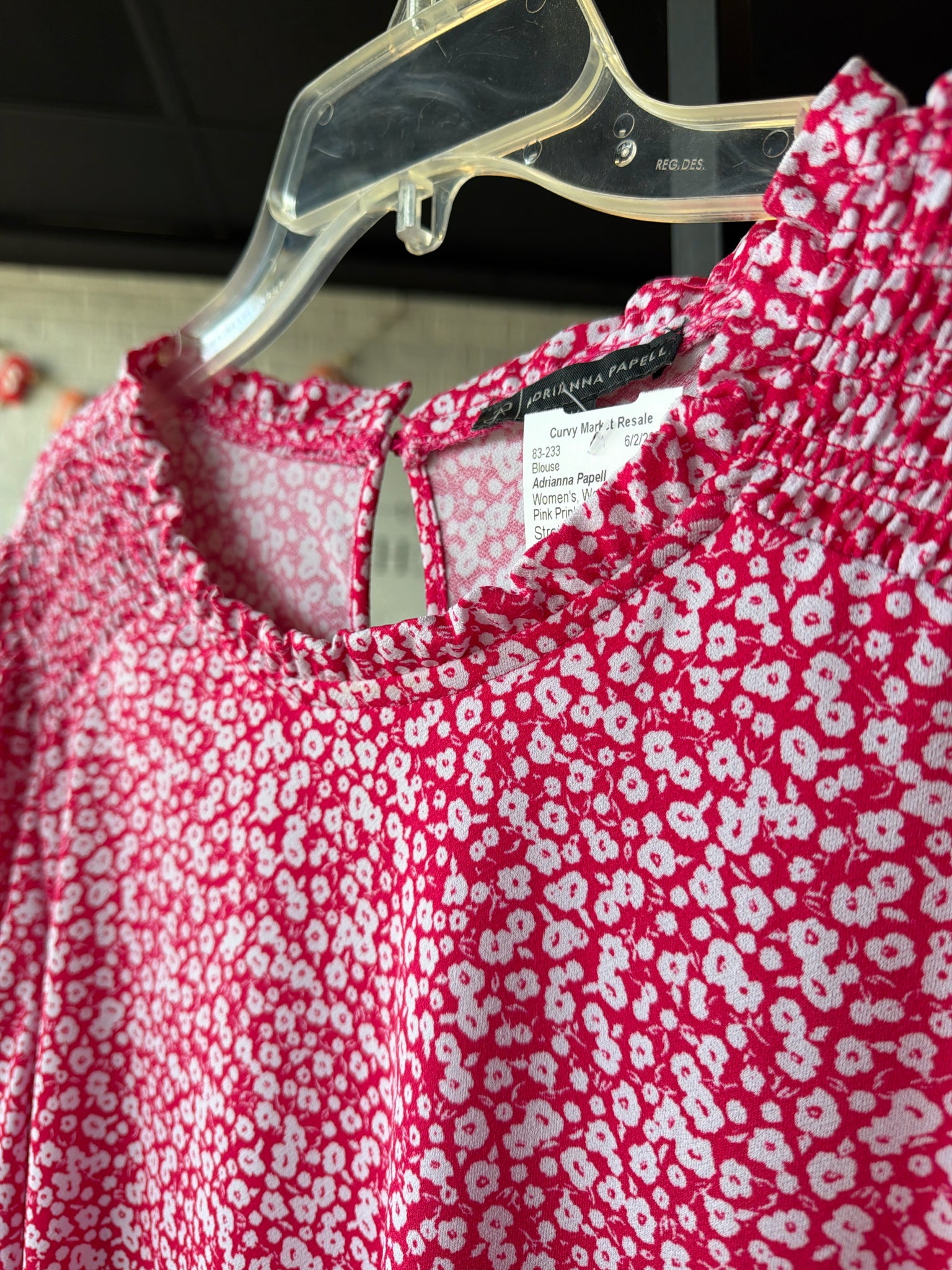 Adrianna Papell Womens Tops Size 2X Blouse