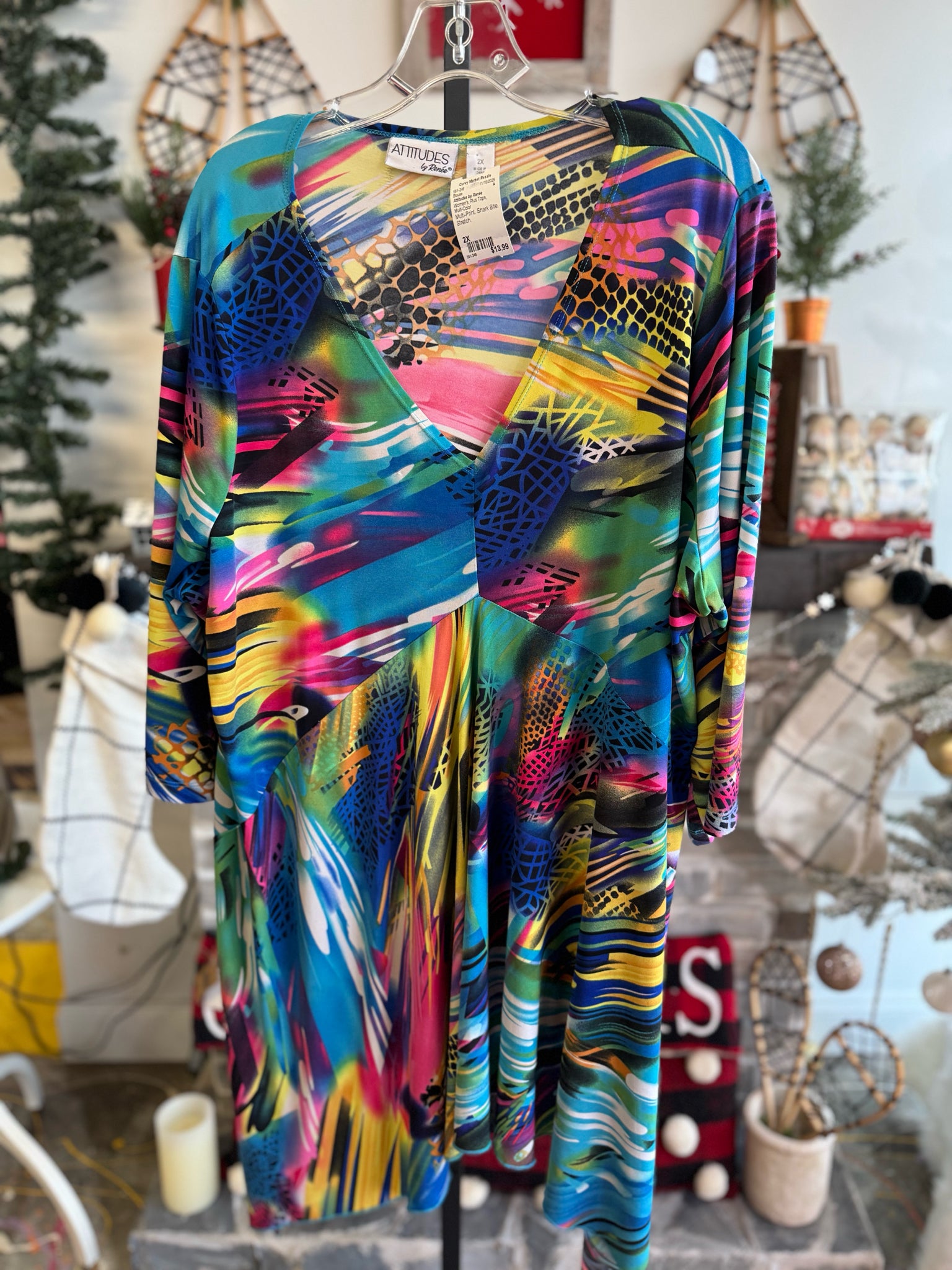 Attitudes by Renee Plus Tops Size 2X Blouse