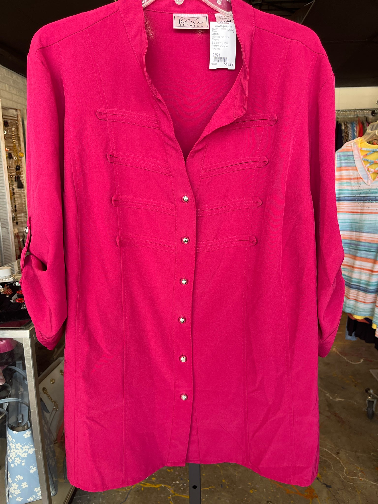 Cathy Che Plus Tops Size 22/24 Blouse