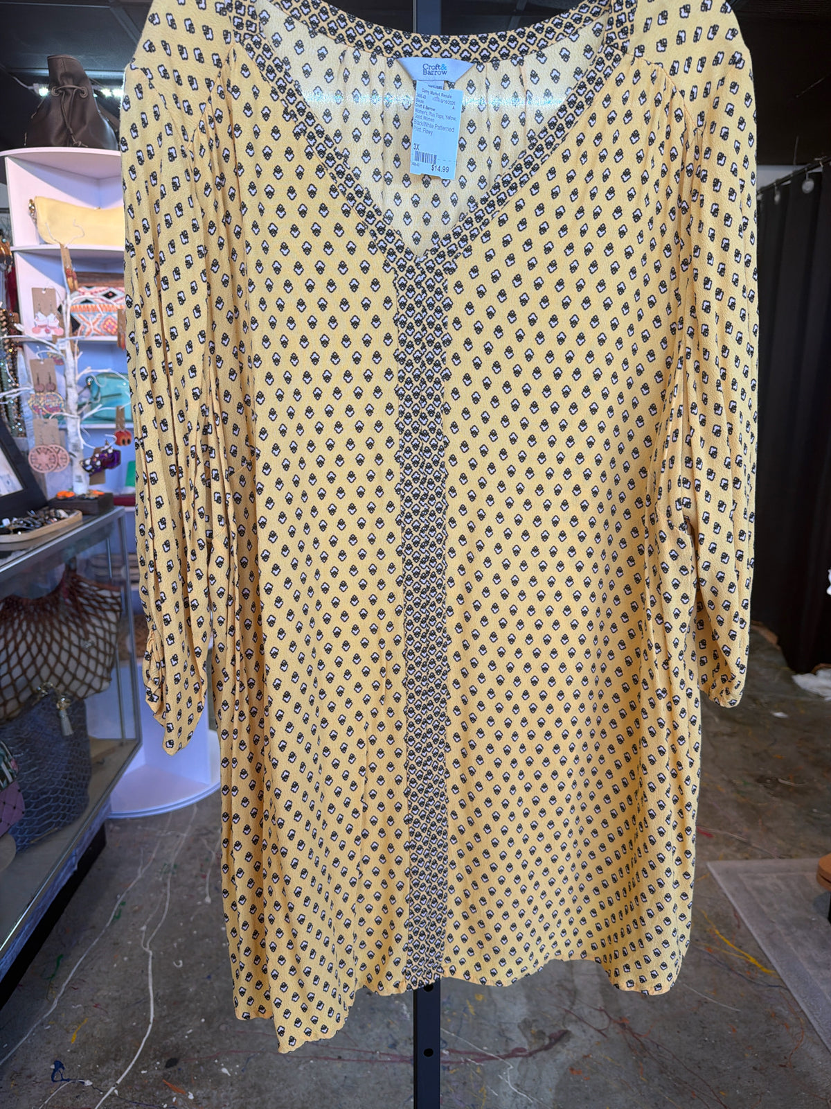Croft & Barrow Plus Tops Size 3X Blouse