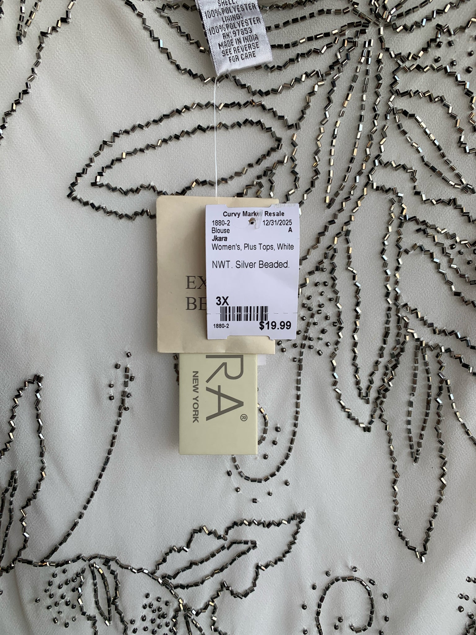 Jkara Plus Tops Size 3X Blouse