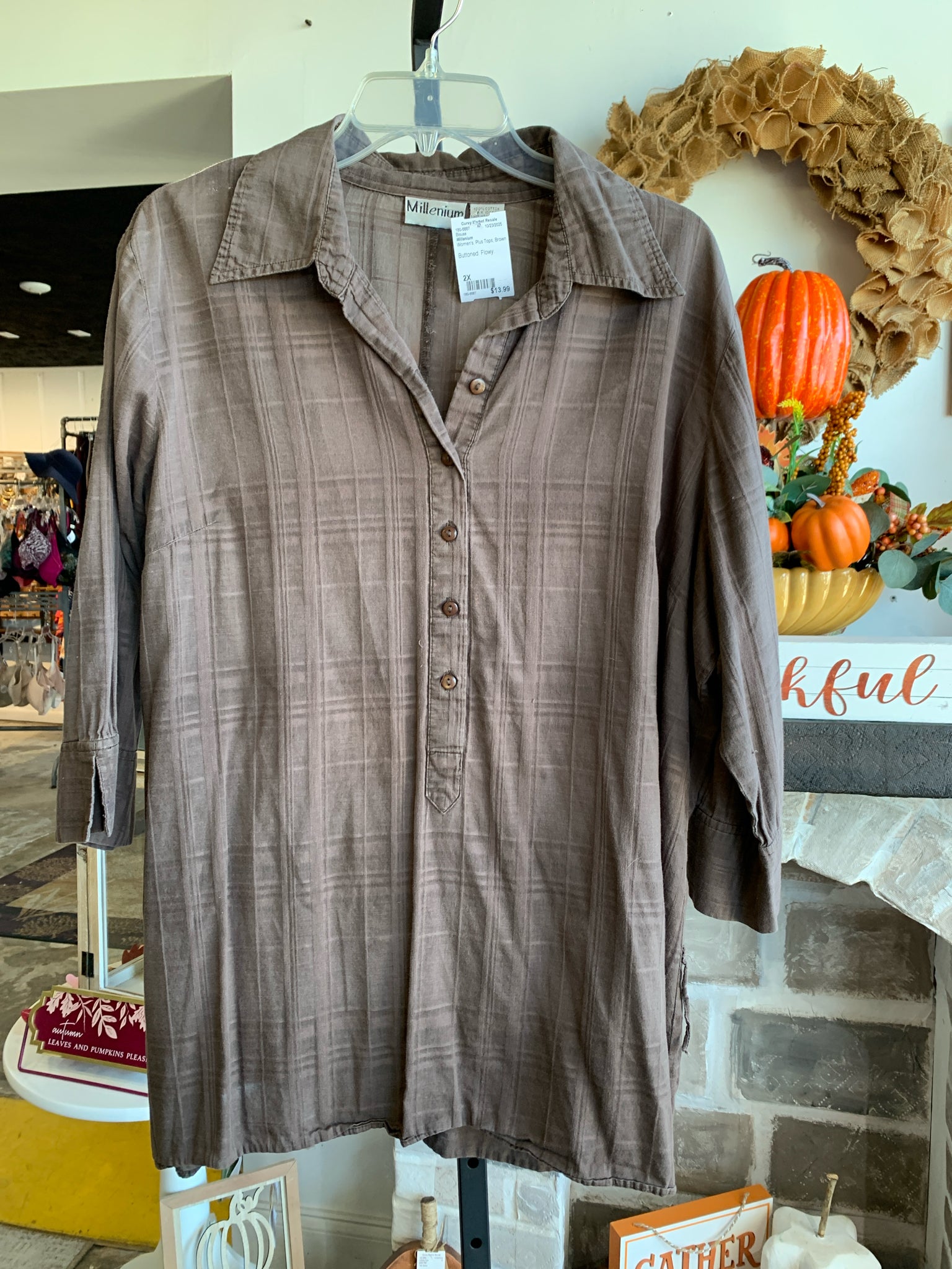 Millenium Plus Tops Size 2X Blouse