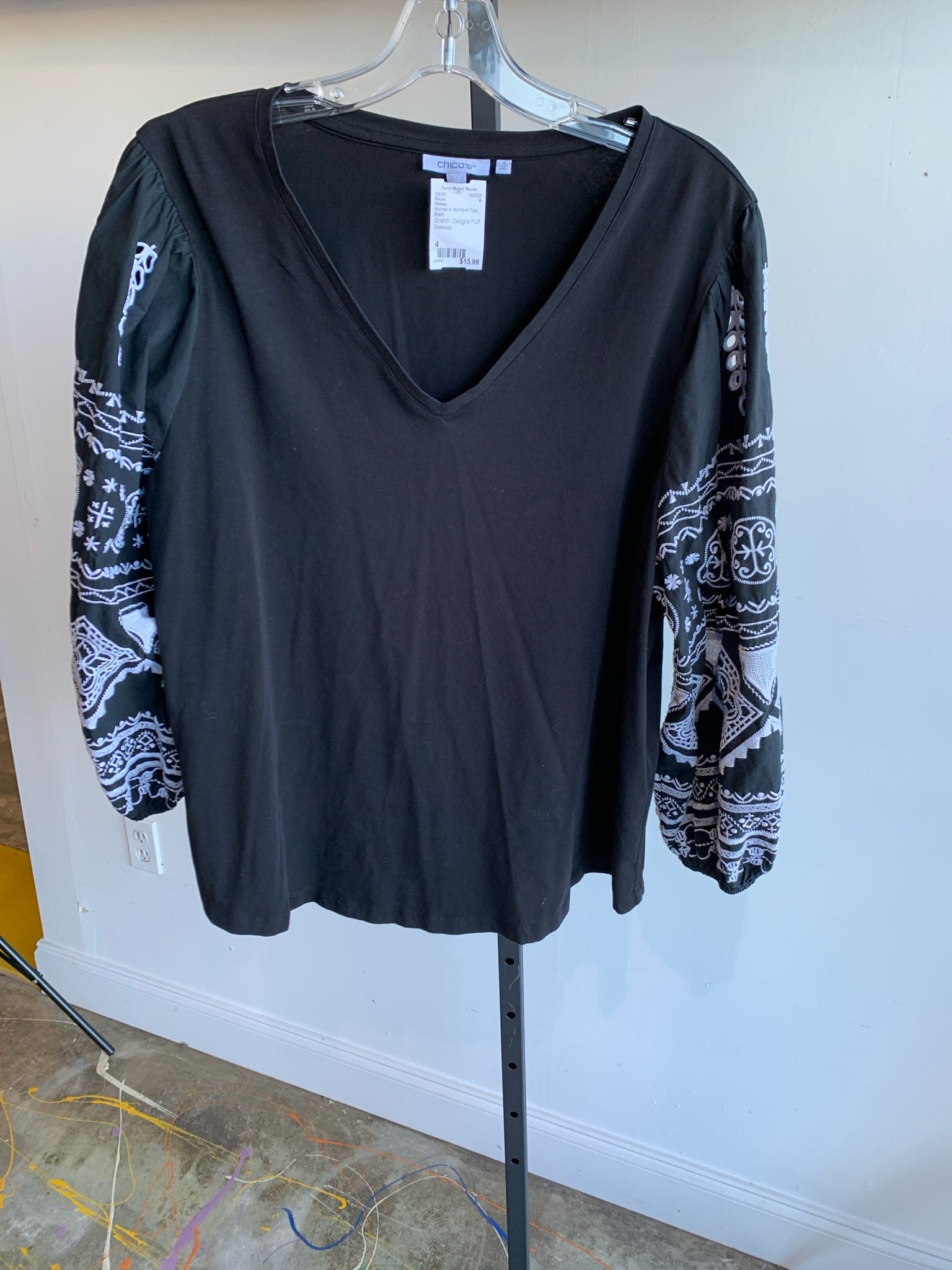 Chicos Womens Tops Size 4 Blouse