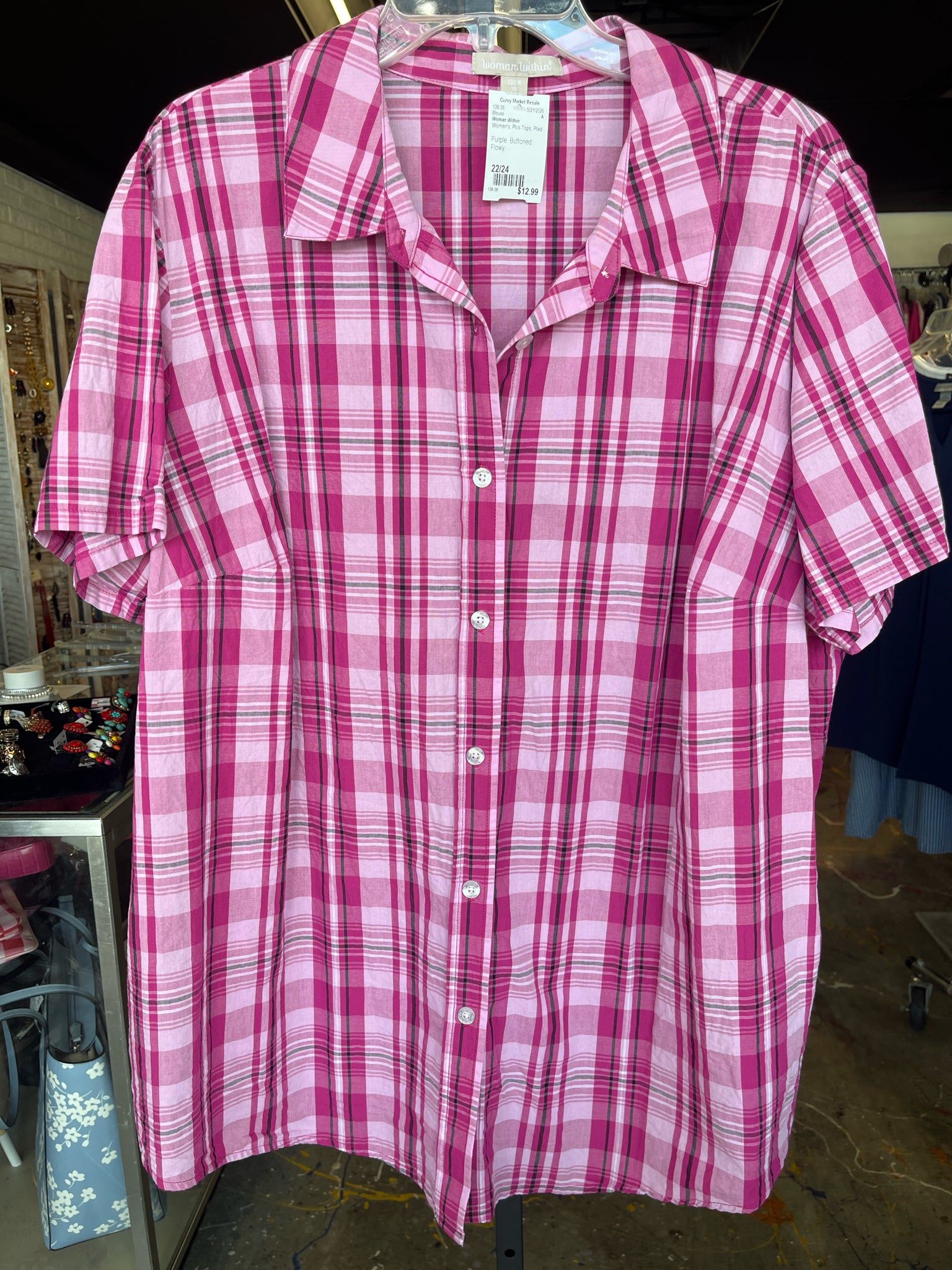 Woman Within Plus Tops Size 22/24 Blouse