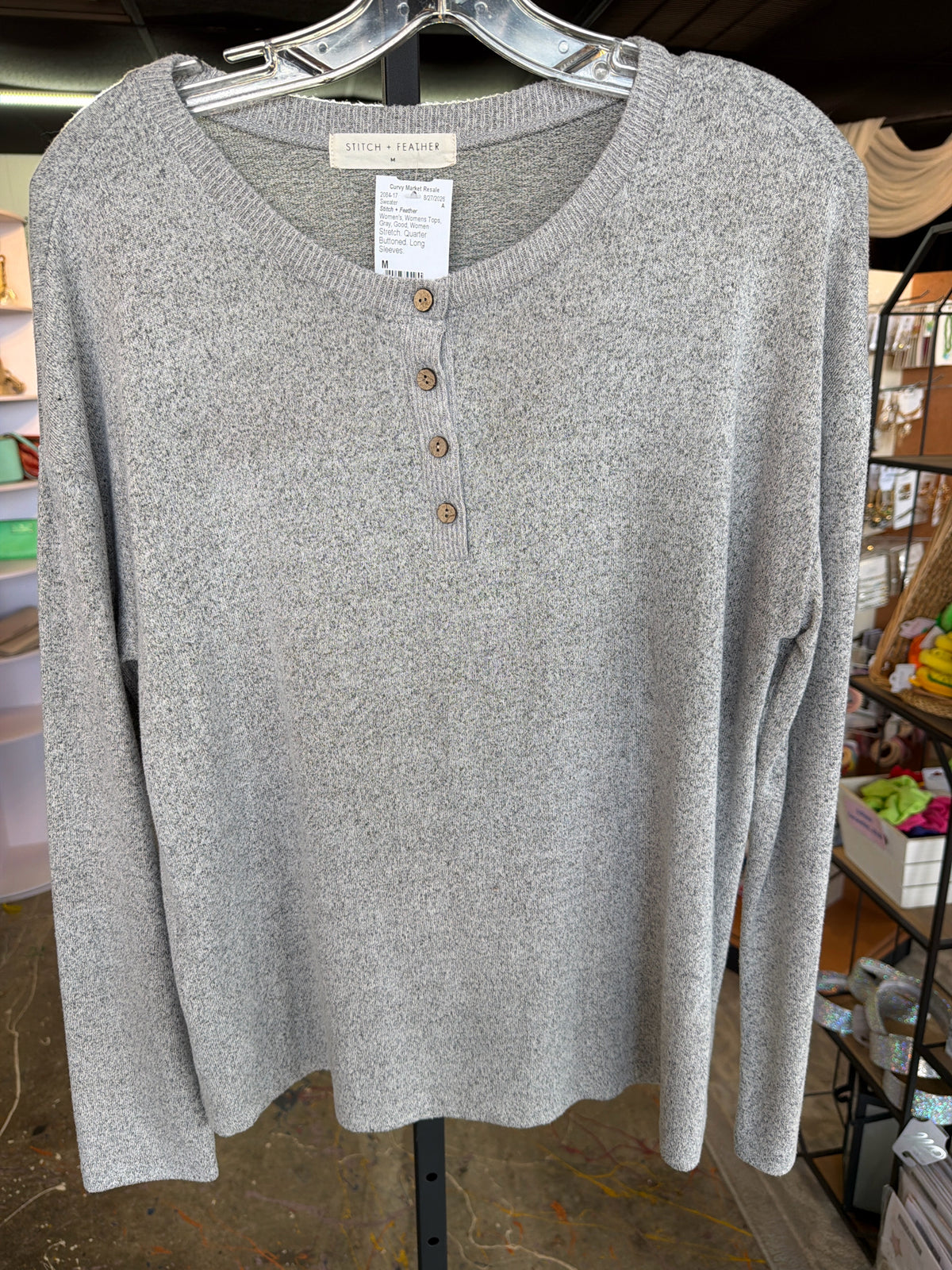 Stitch + Feather Womens Tops Size M Sweater
