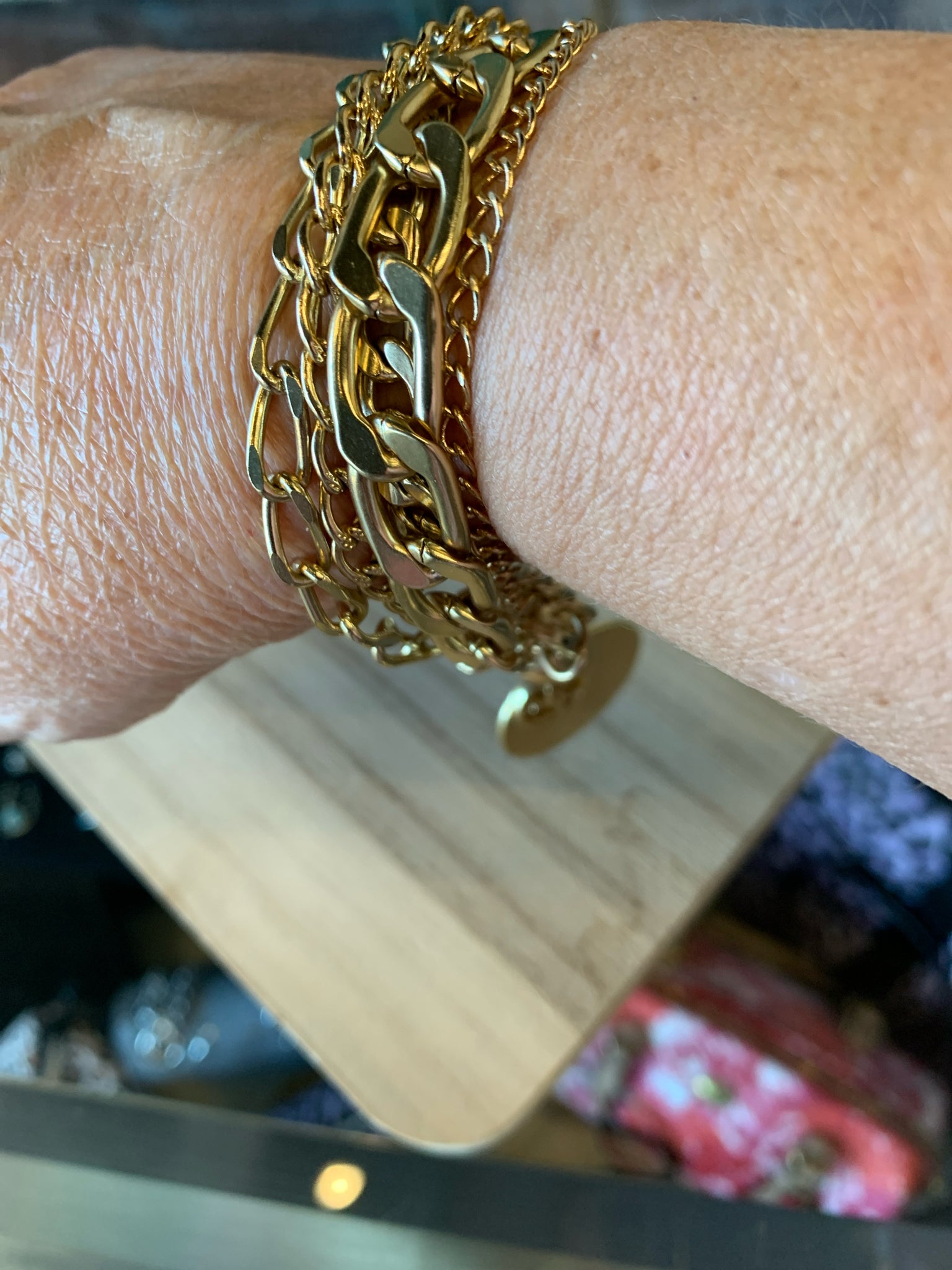 Chicos Gold Bracelet