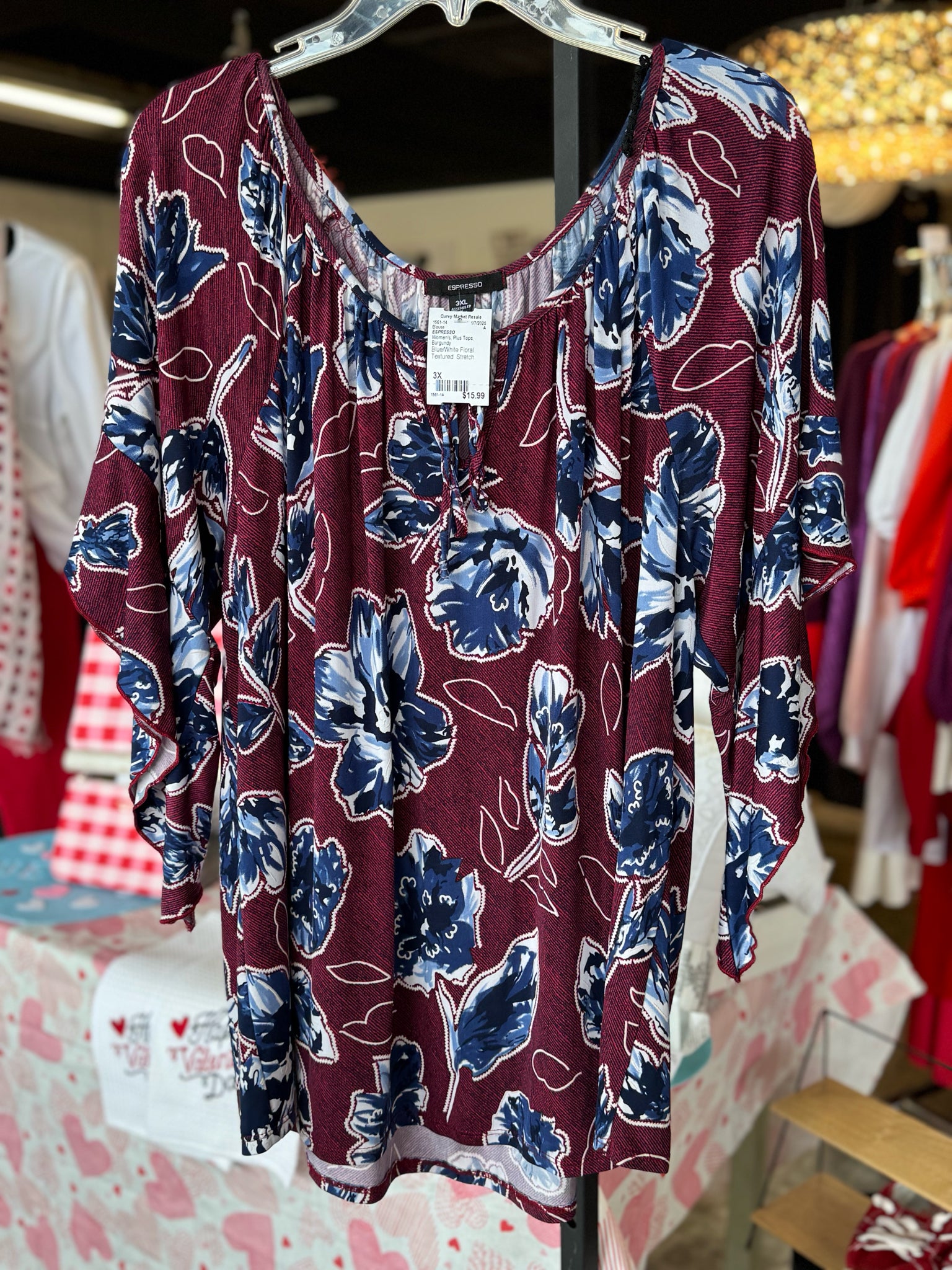 ESPRESSO Plus Tops Size 3X Blouse