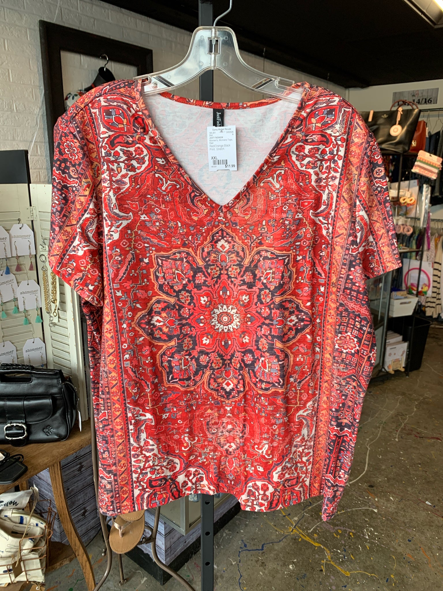 JUST FASHION Womens Tops Size XXL Shirt