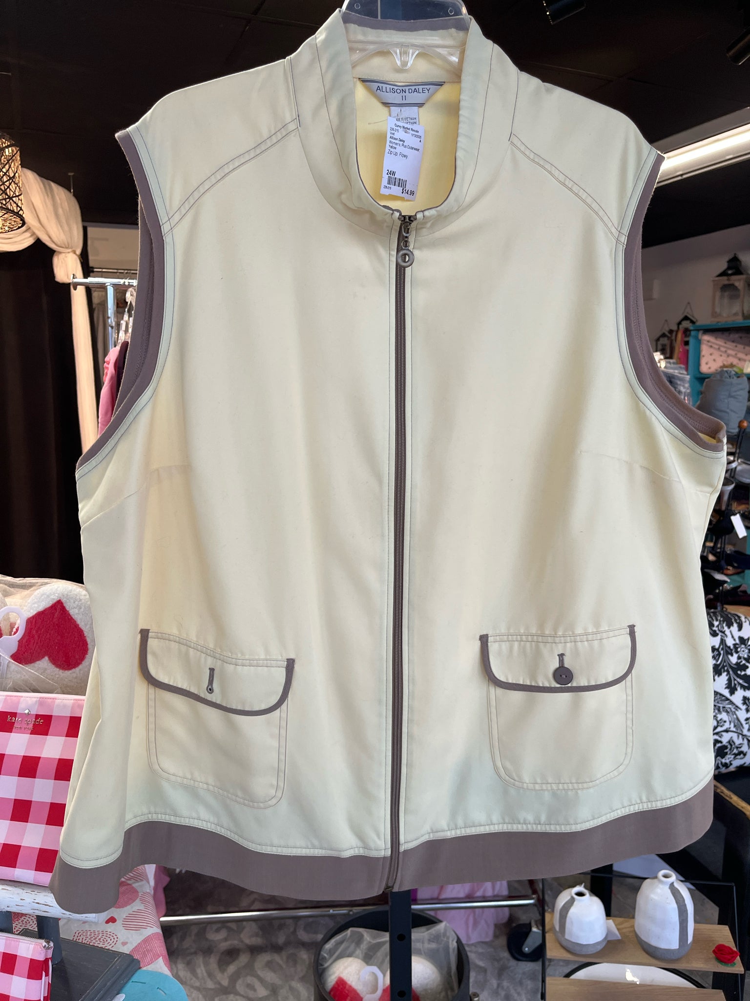 Allison Daley Plus Outerwear Size 24W Vest
