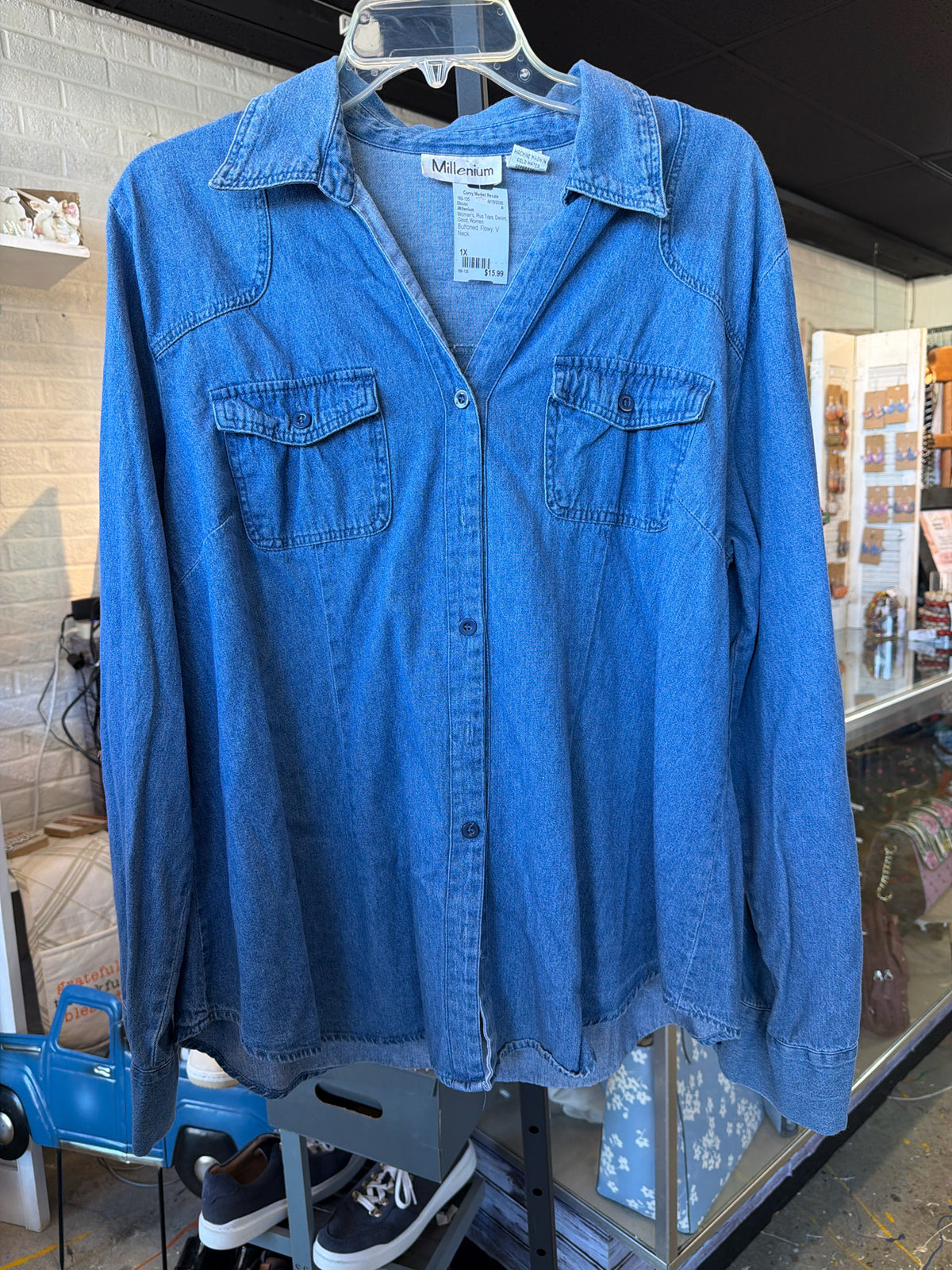 Millenium Plus Tops Size 1X Blouse