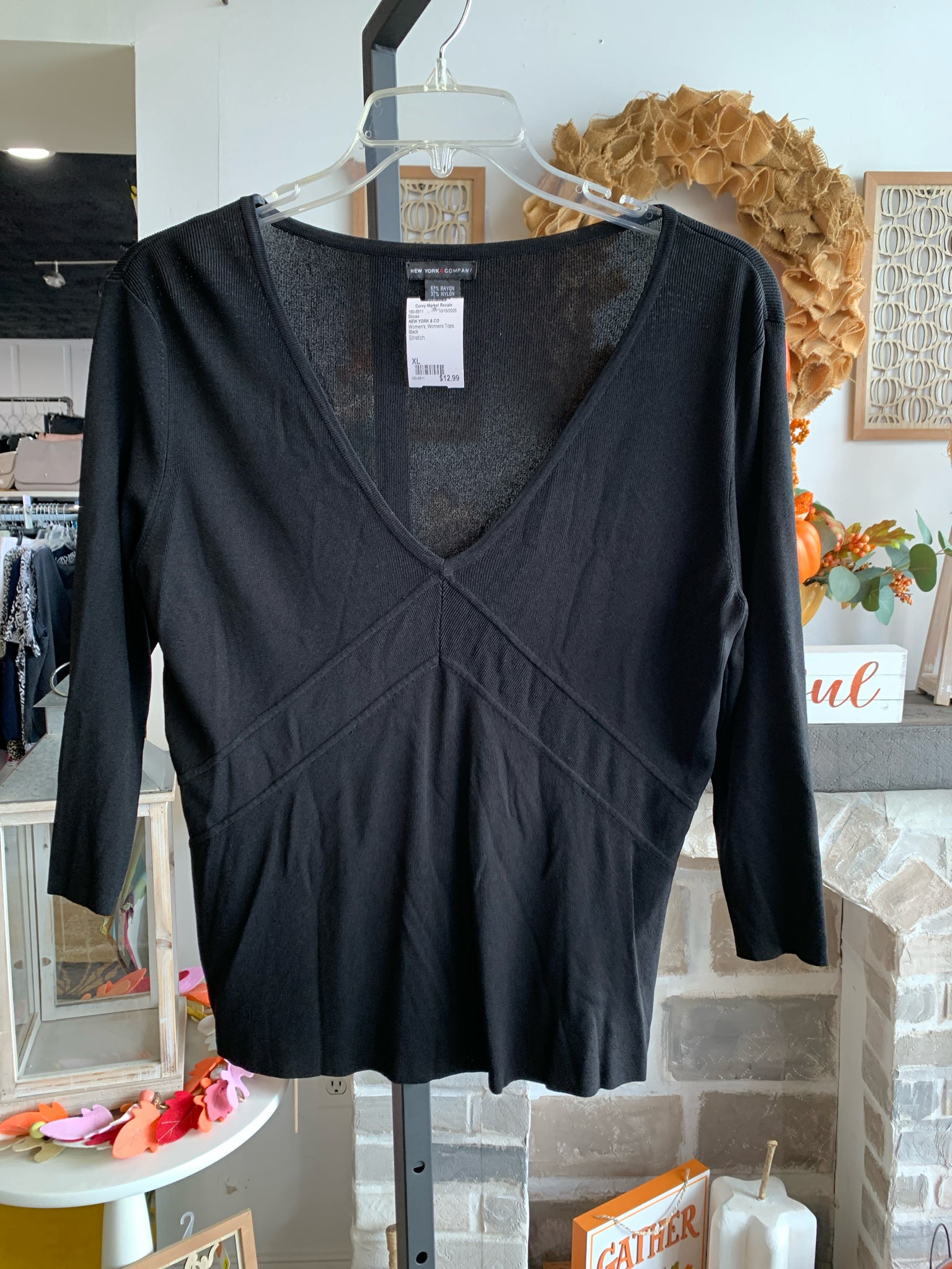 NEW YORK & CO Womens Tops Size XL Blouse