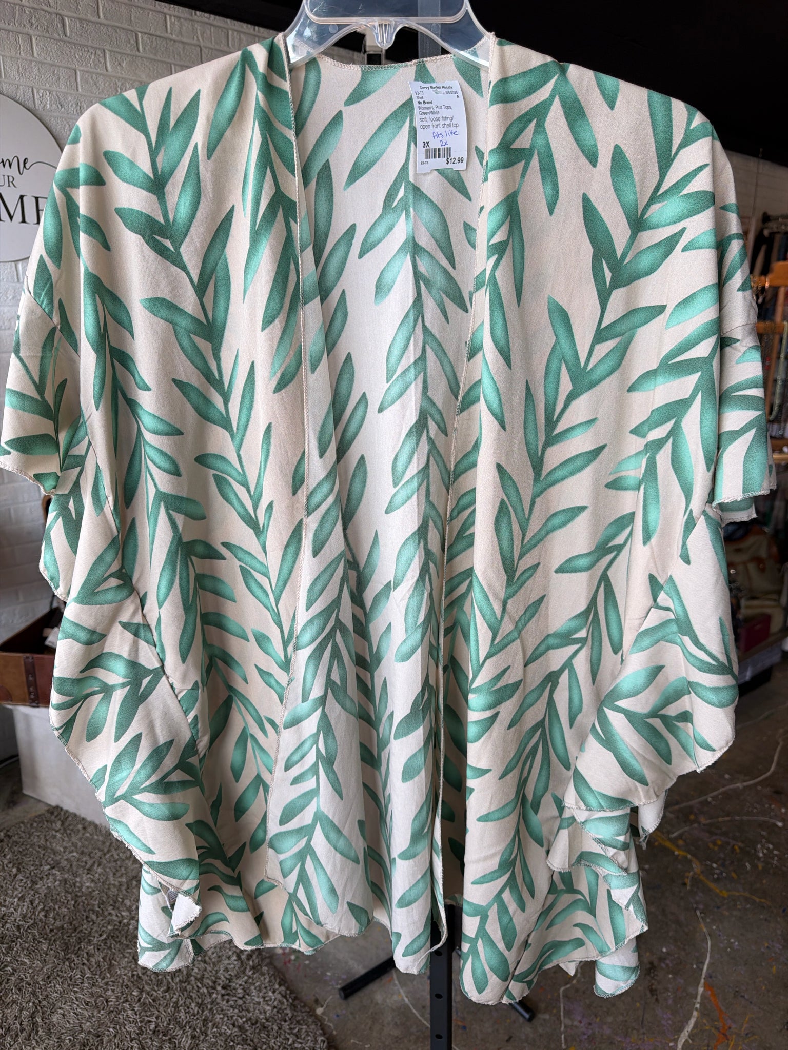 No Brand Plus Tops Size 3X Shell