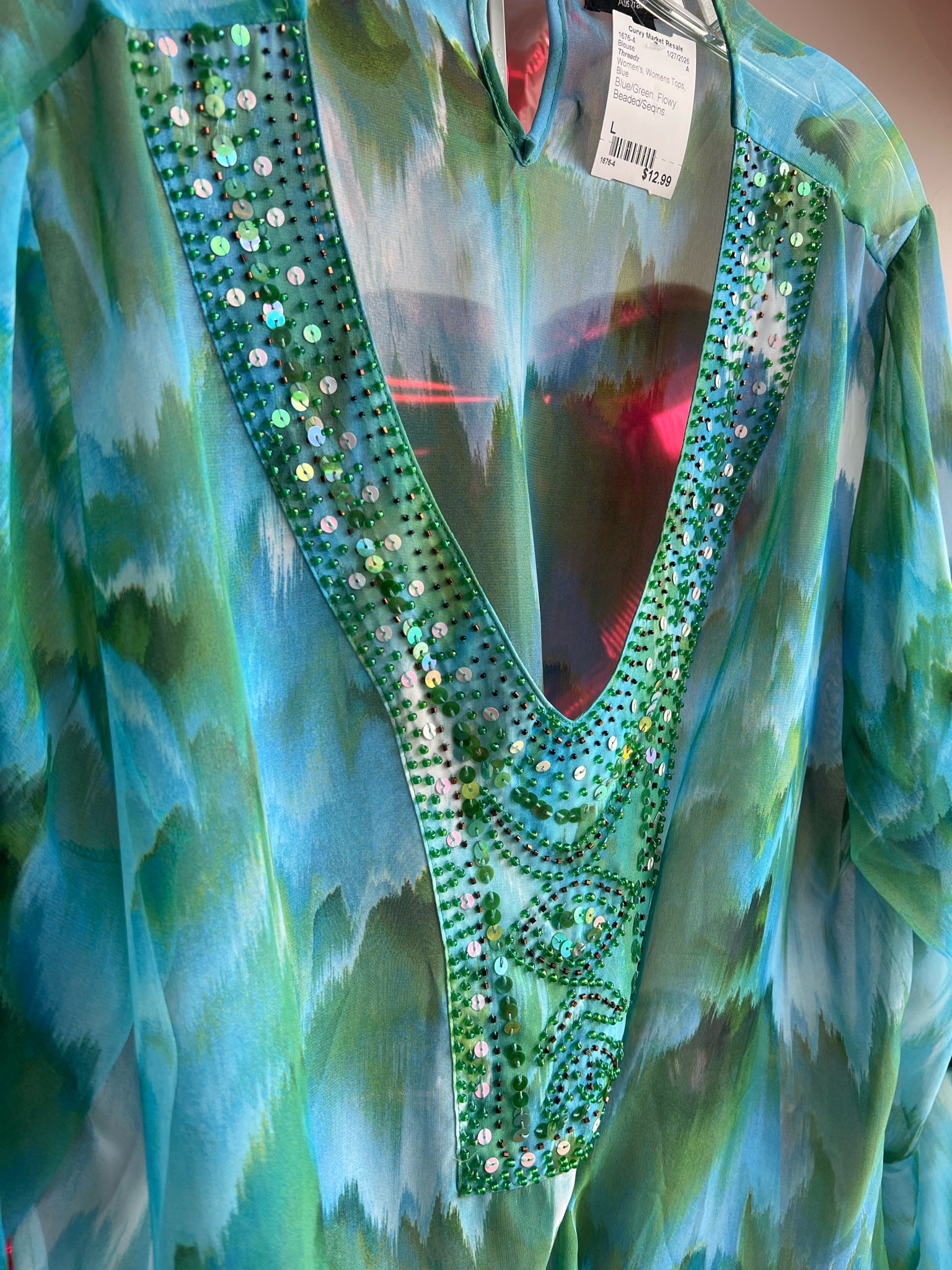 Threadz Womens Tops Size L Blouse