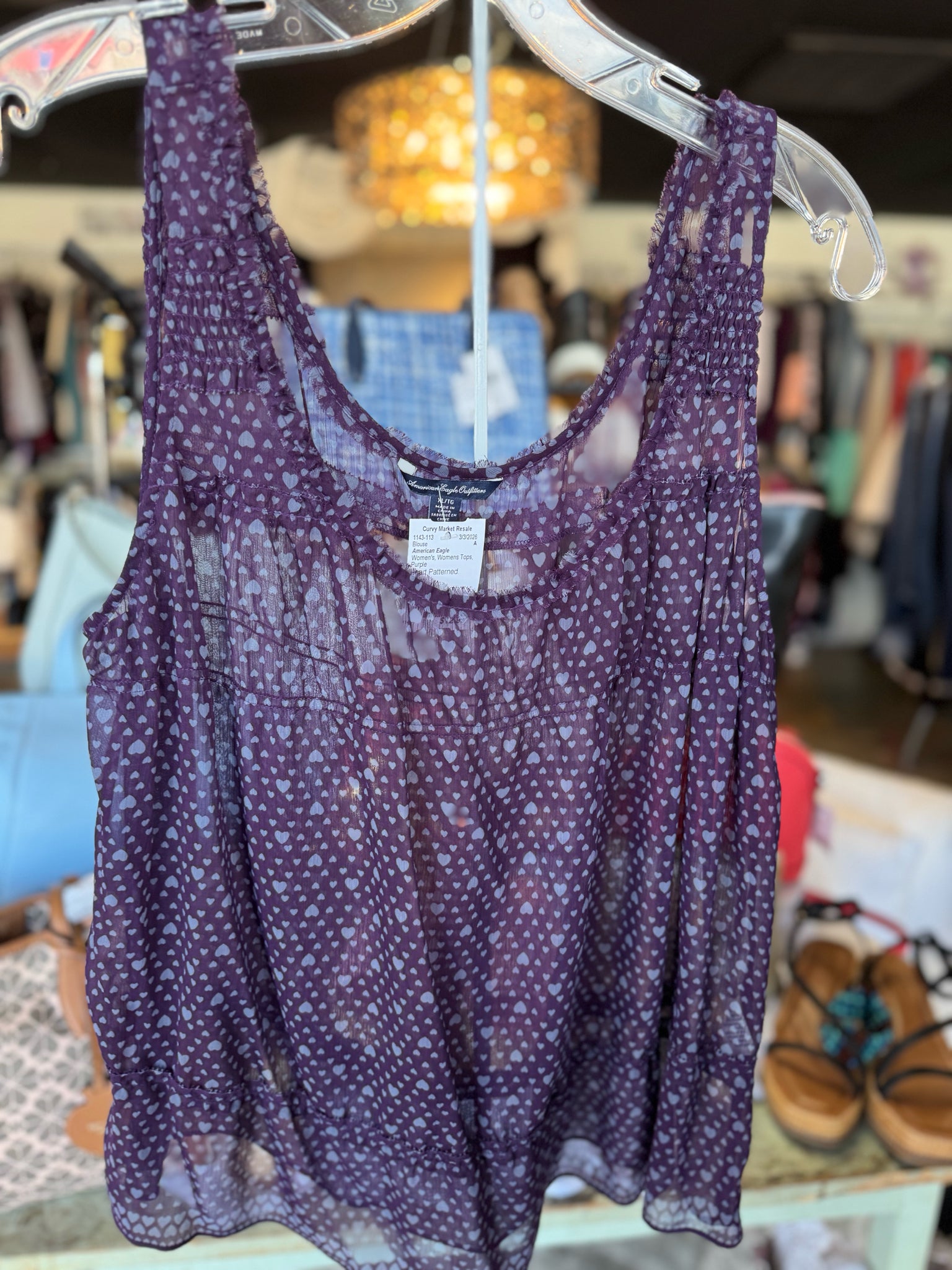 American Eagle Womens Tops Size XL Blouse