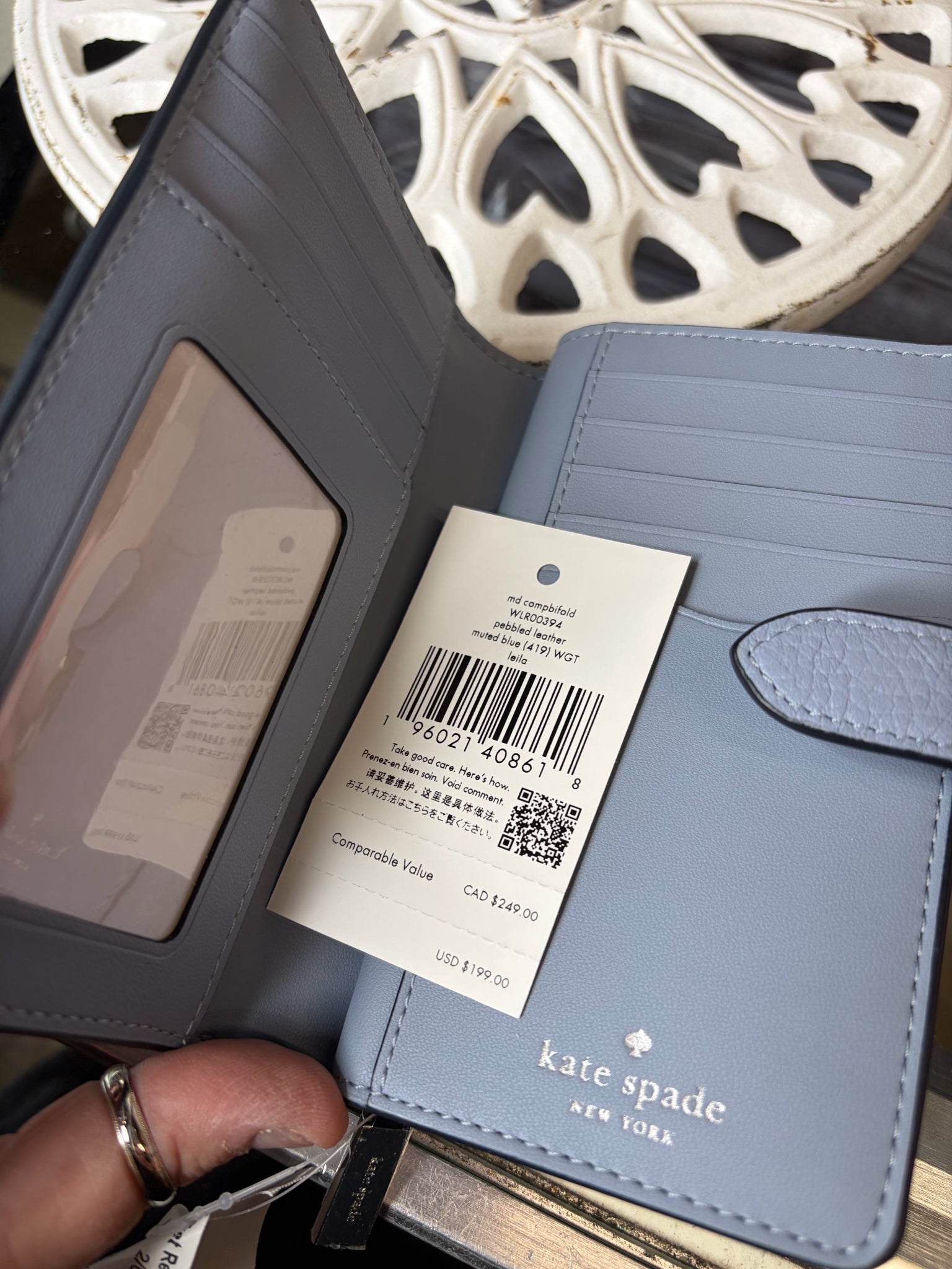 KATE SPADE Light Blue Wallet