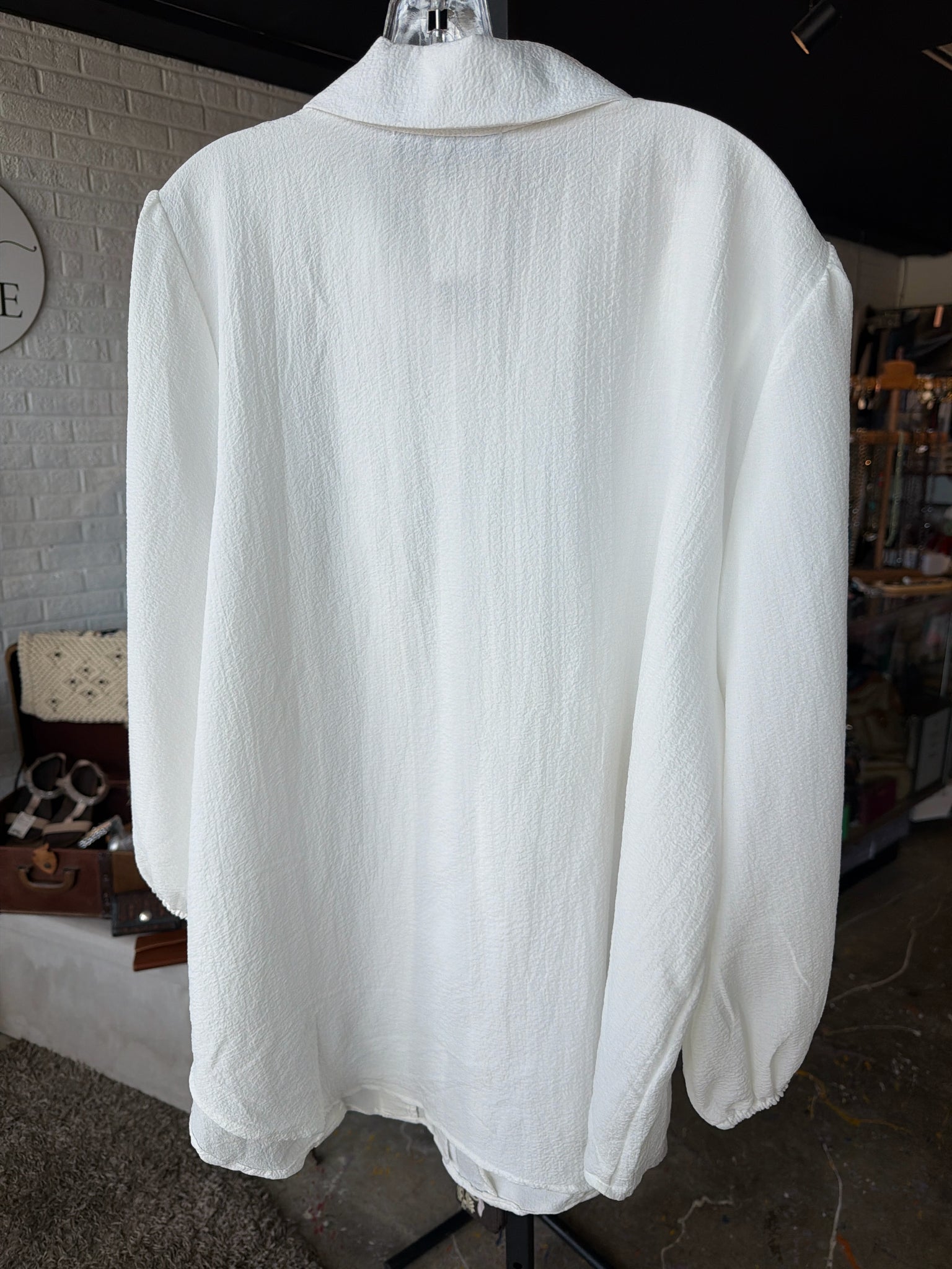 Alice Blue Plus Tops Size 3X Blouse