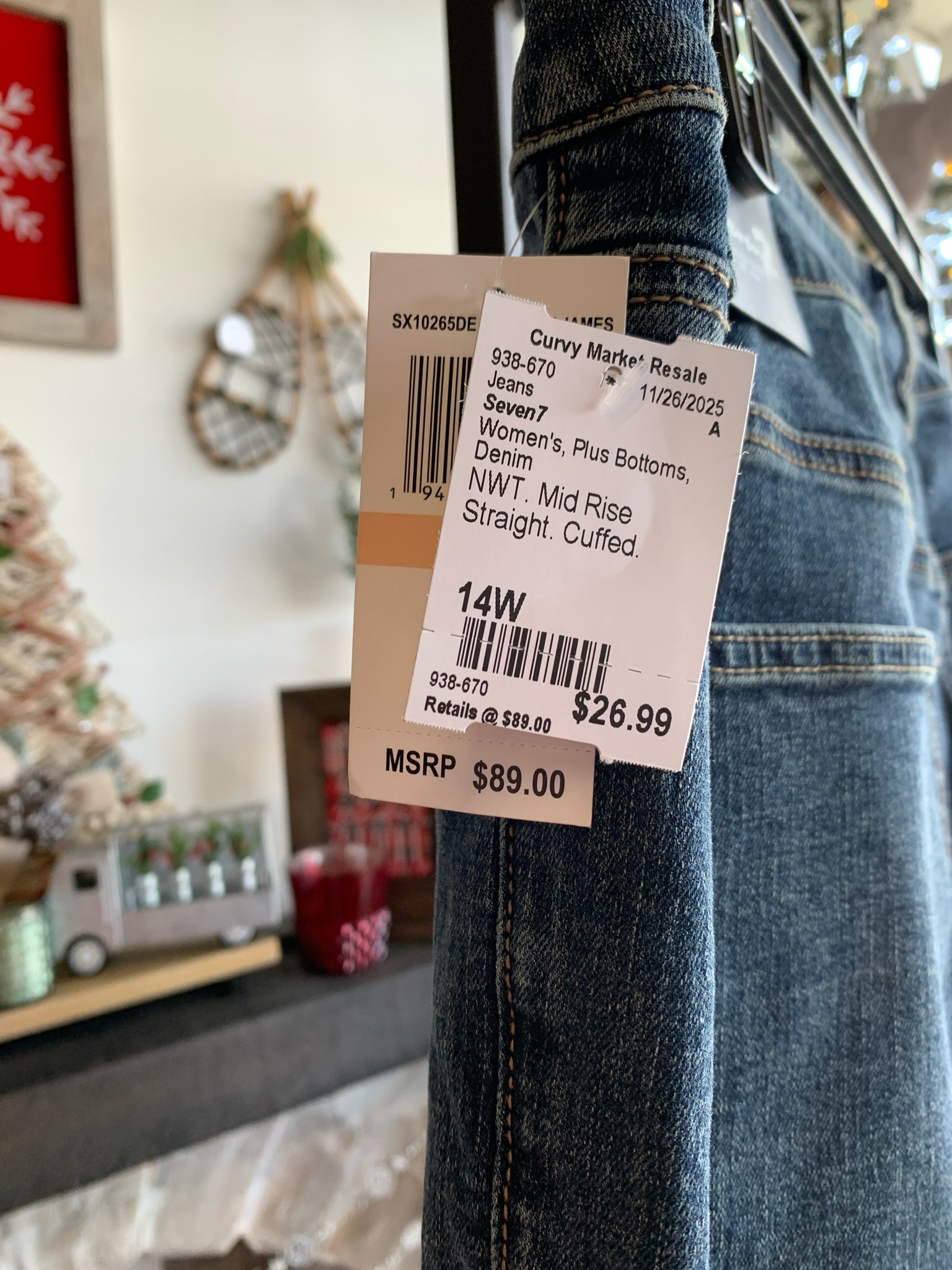 Seven7 Plus Bottoms Size 14W Jeans