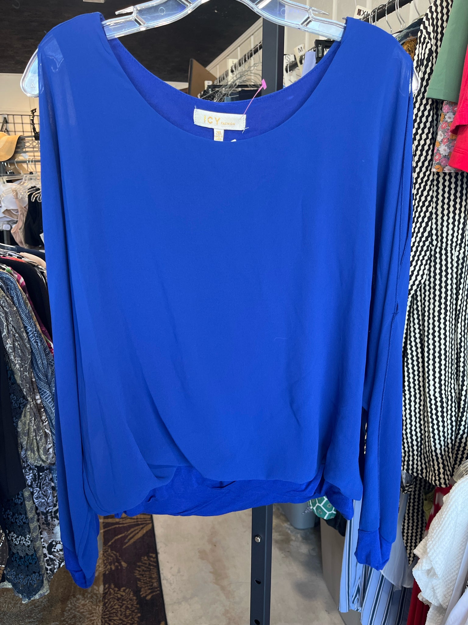 ICY Fashion Plus Tops Size 2X Blouse