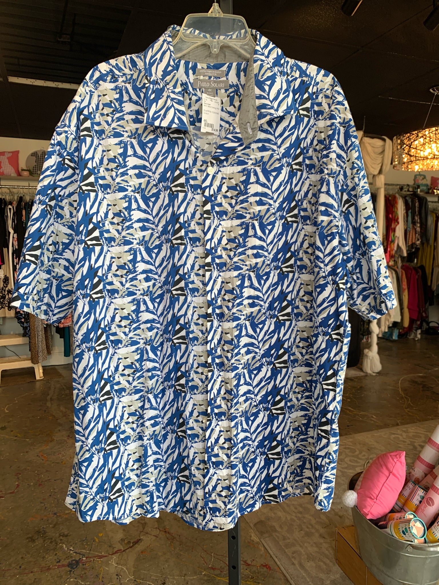 Paulo Solari Men's Size 4XL Mens Clothing Shirt