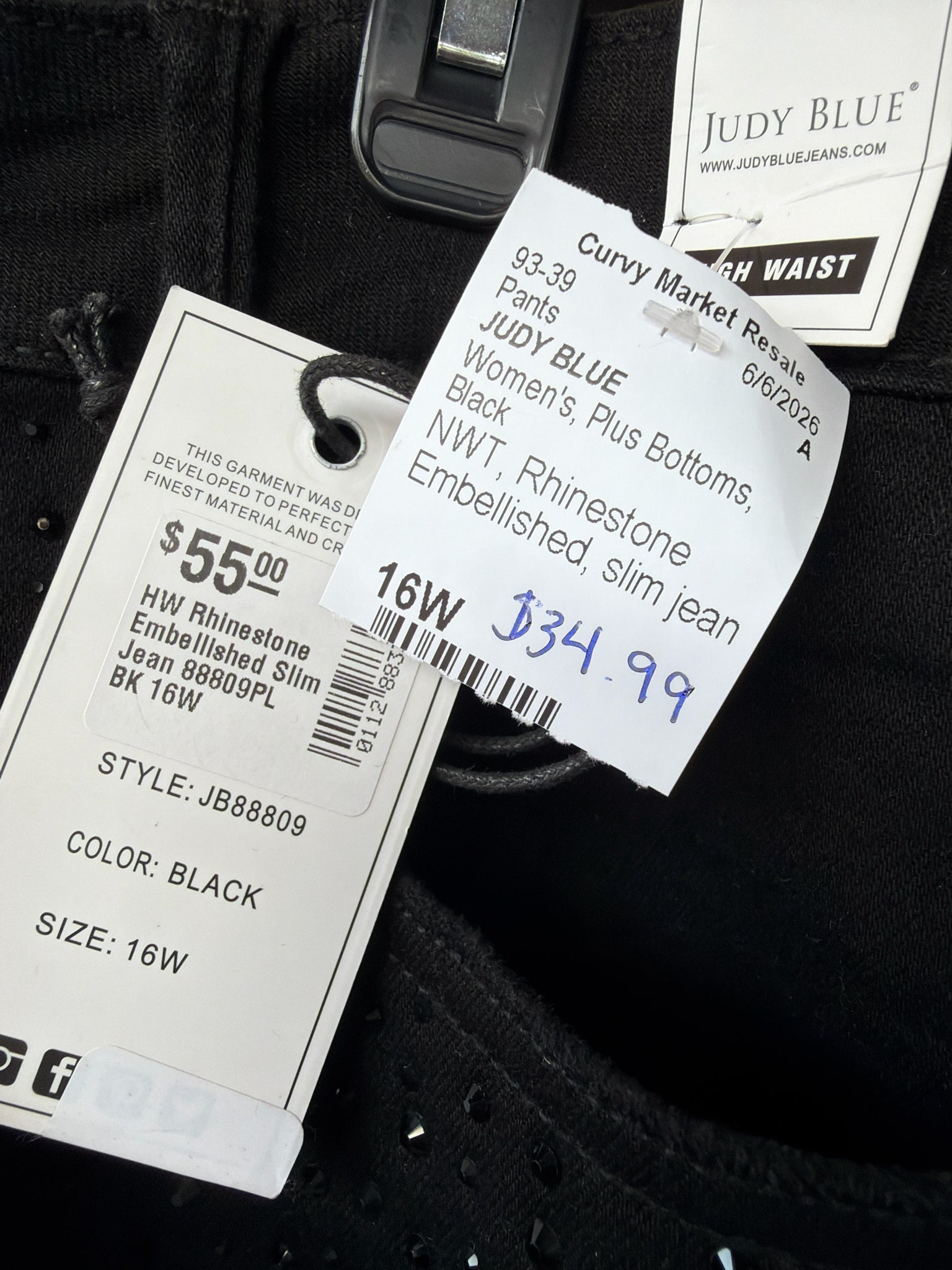 JUDY BLUE Plus Bottoms Size 16W Pants