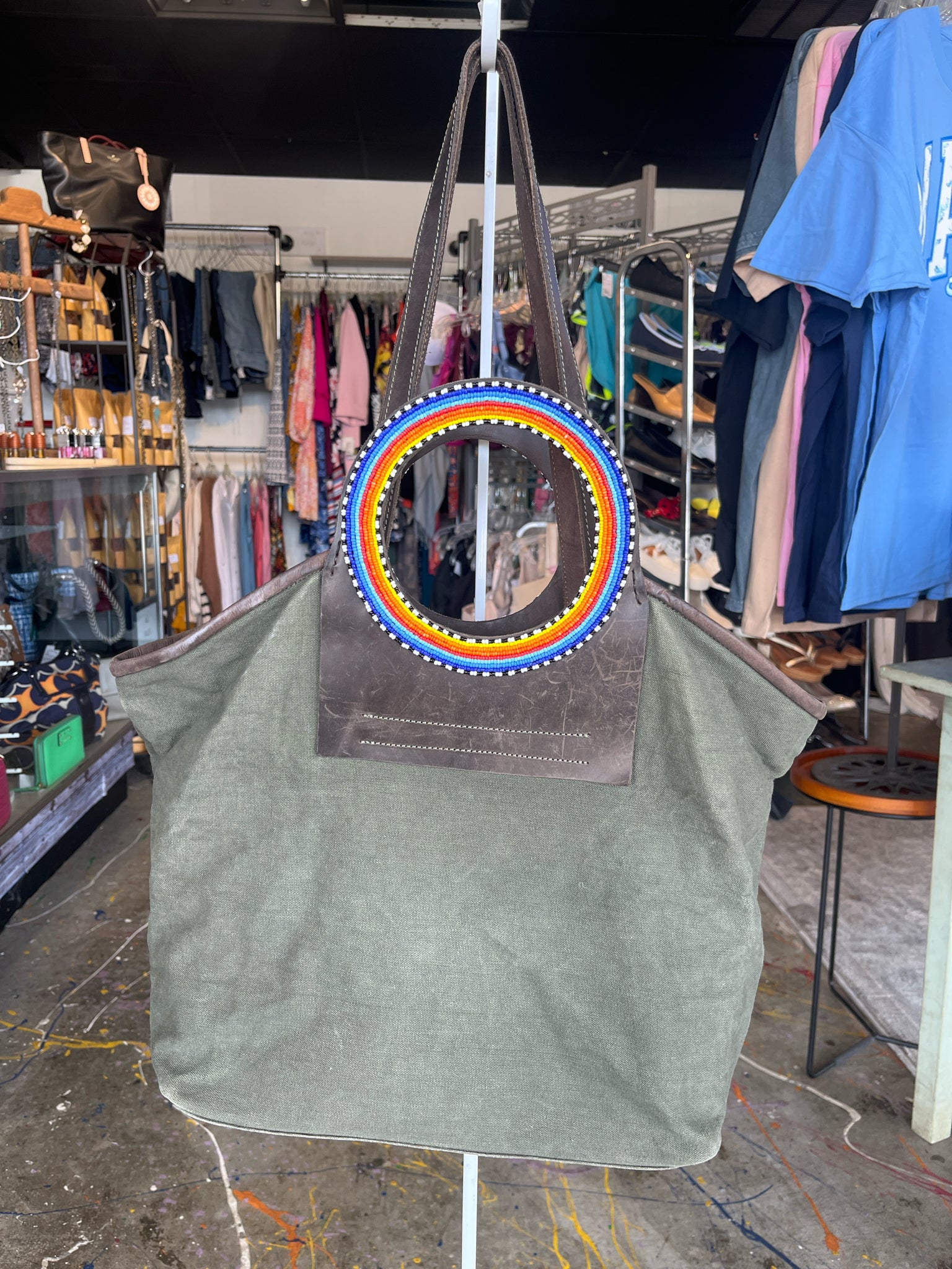Enanai Green Purse