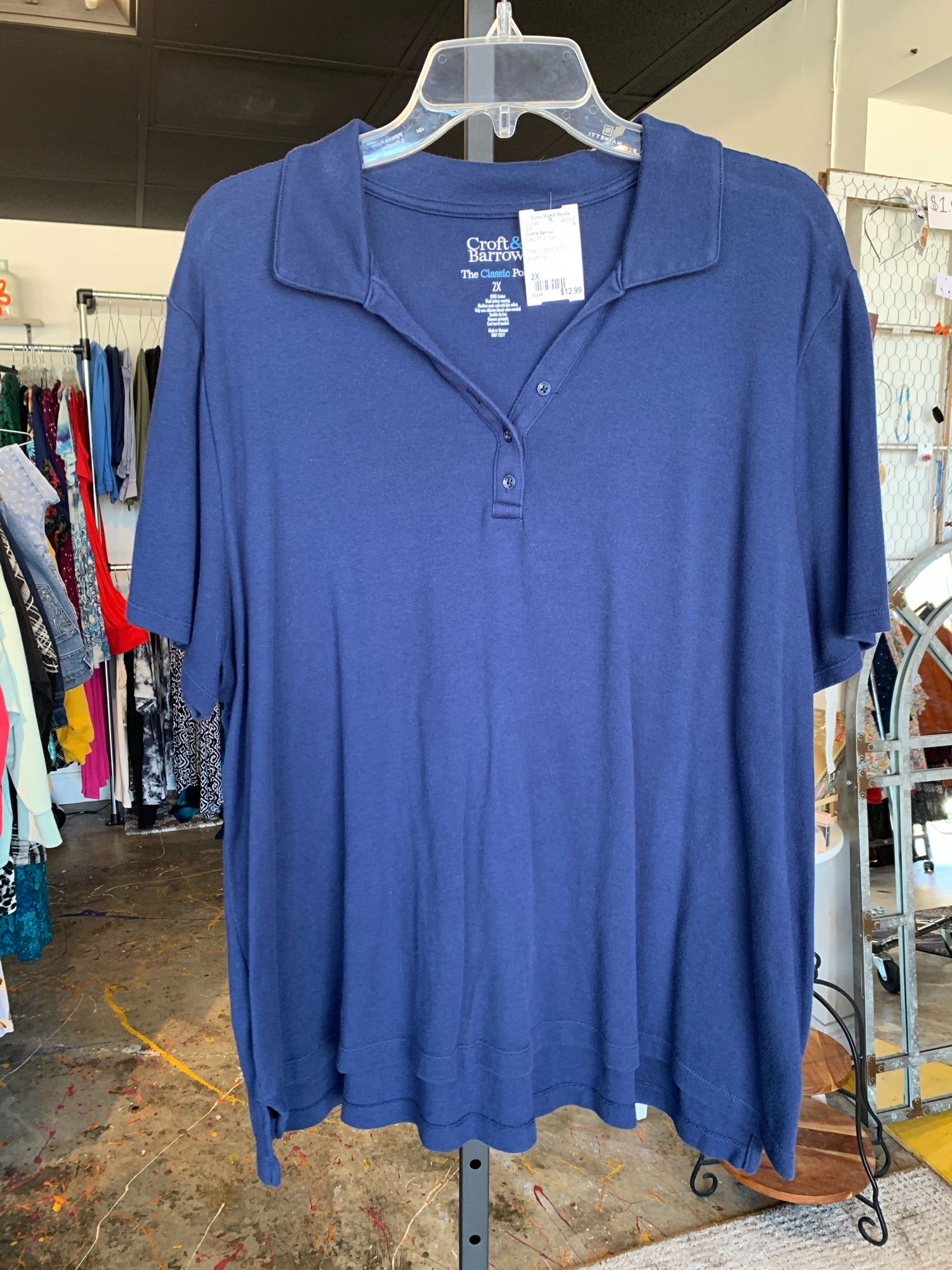 Croft & Barrow Plus Tops Size 2X Shirt