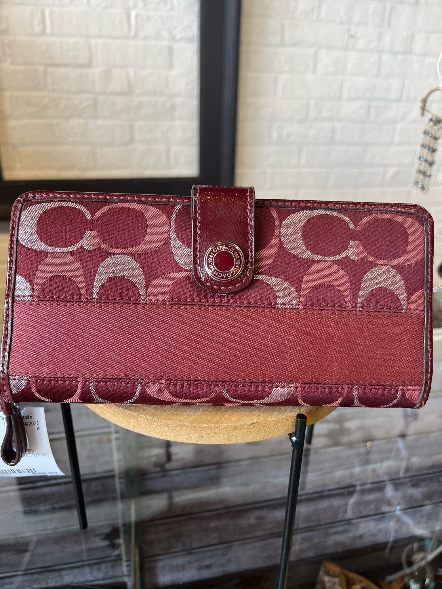 Coach Burgundy Wallet