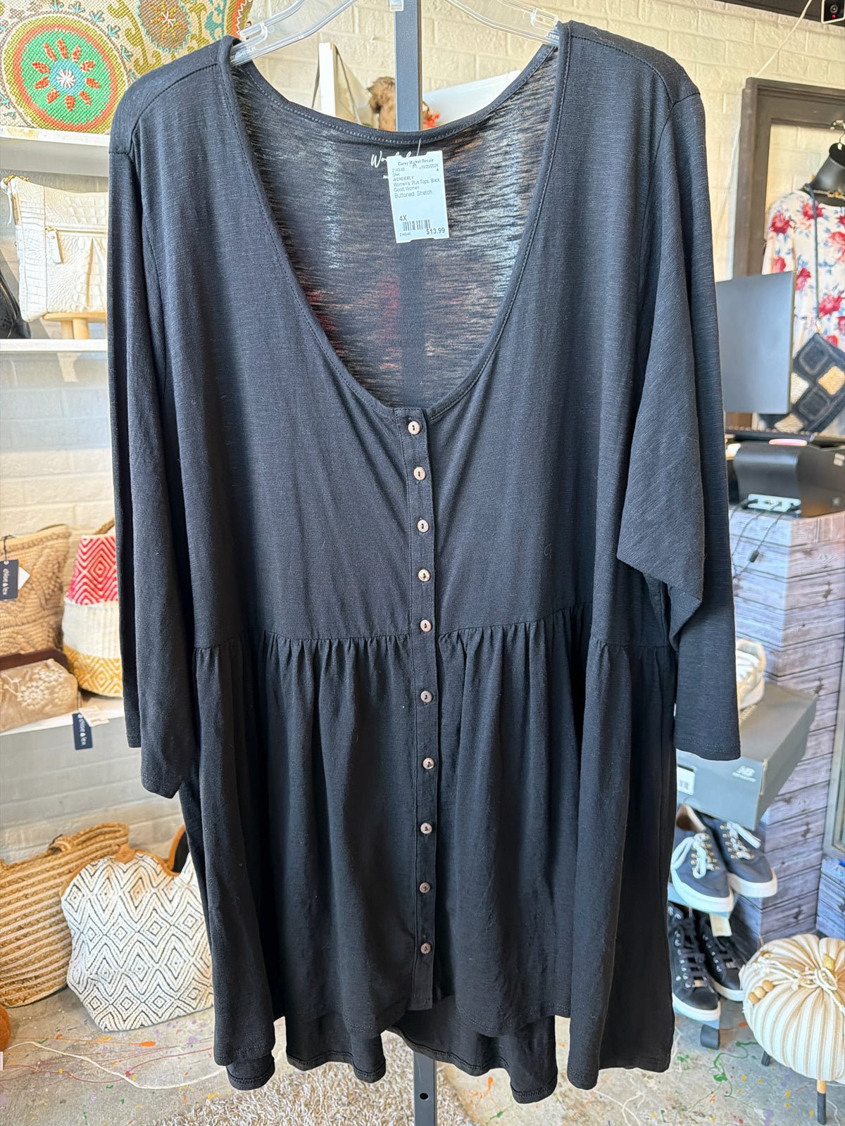 WONDERLY Plus Tops Size 4X Shirt