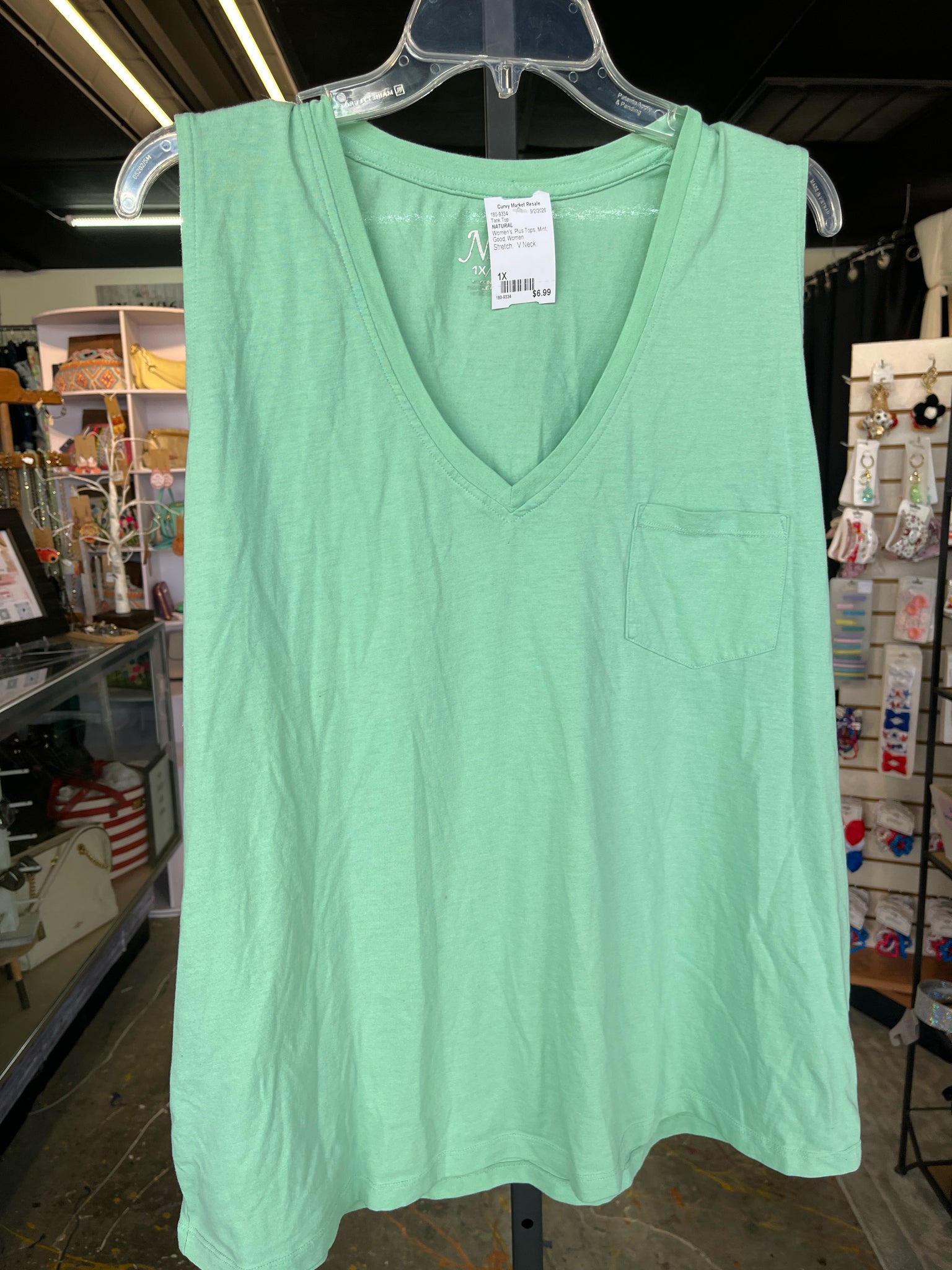 NATURAL Plus Tops Size 1X Tank Top